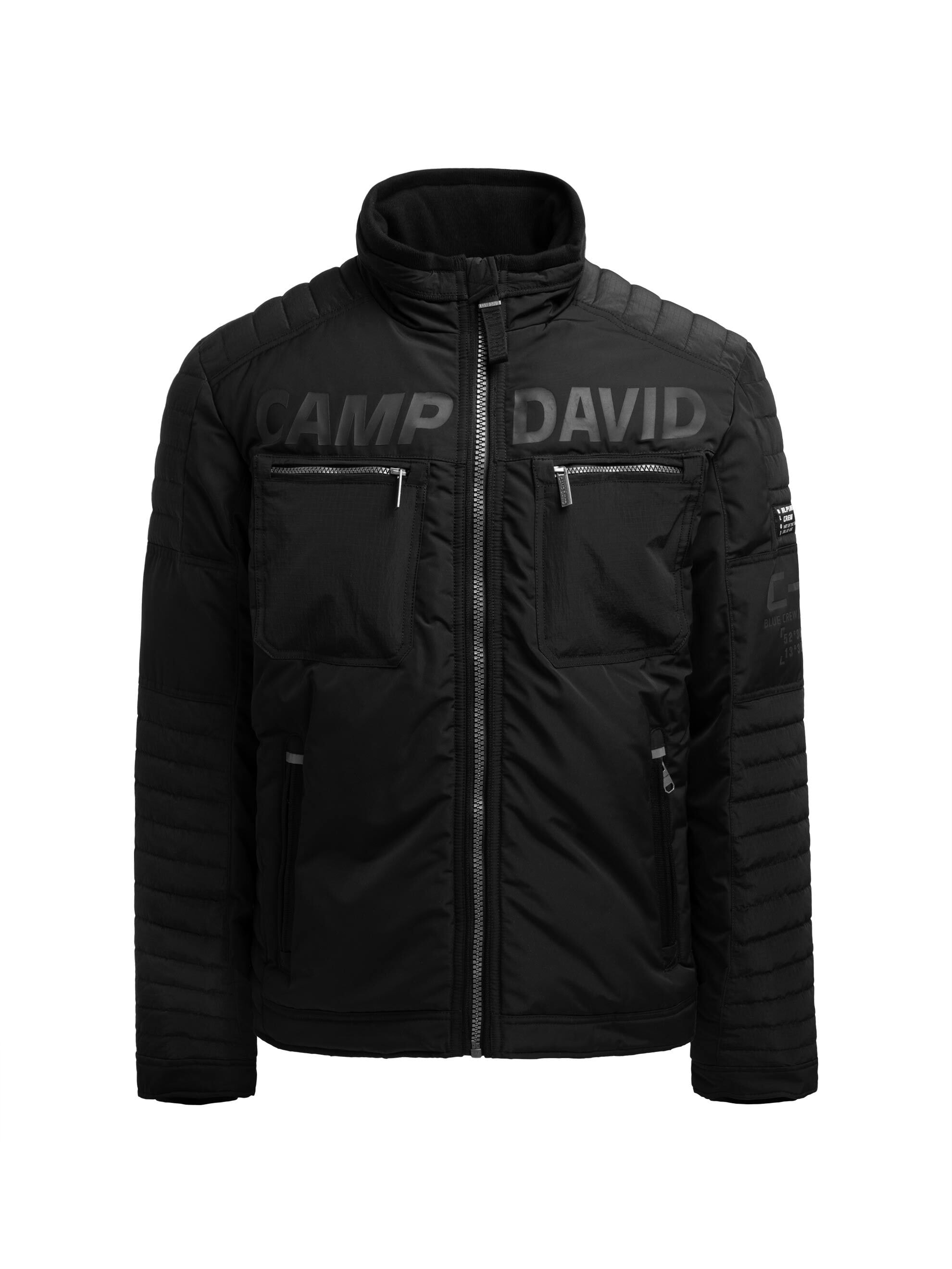 CAMP DAVID Winterjacke ohne Kapuze mit Windbreaker-Bündchen