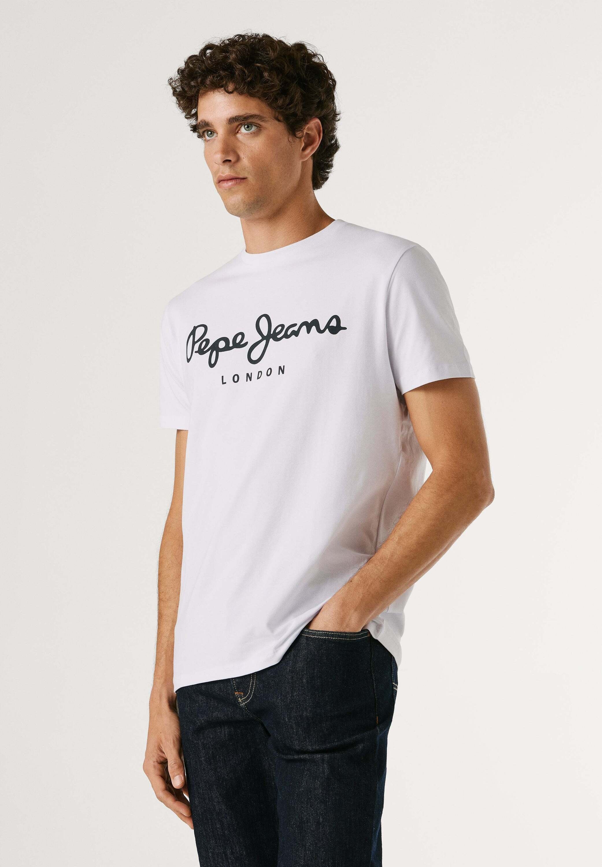 Pepe Jeans Print-Shirt "print t-shirt ORIGINAL STRETCH N"