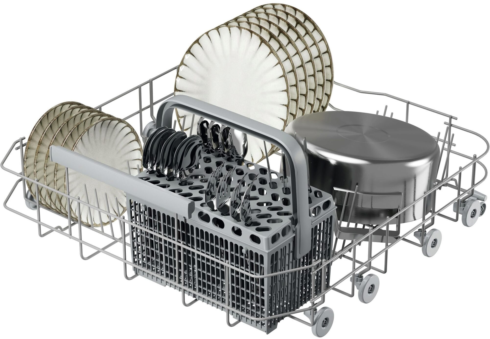 AEG vollintegrierbarer Geschirrspüler 6000 »GI620C2SC« Spülmaschine – starke Sprühabdeckung, viel Platz & sauber