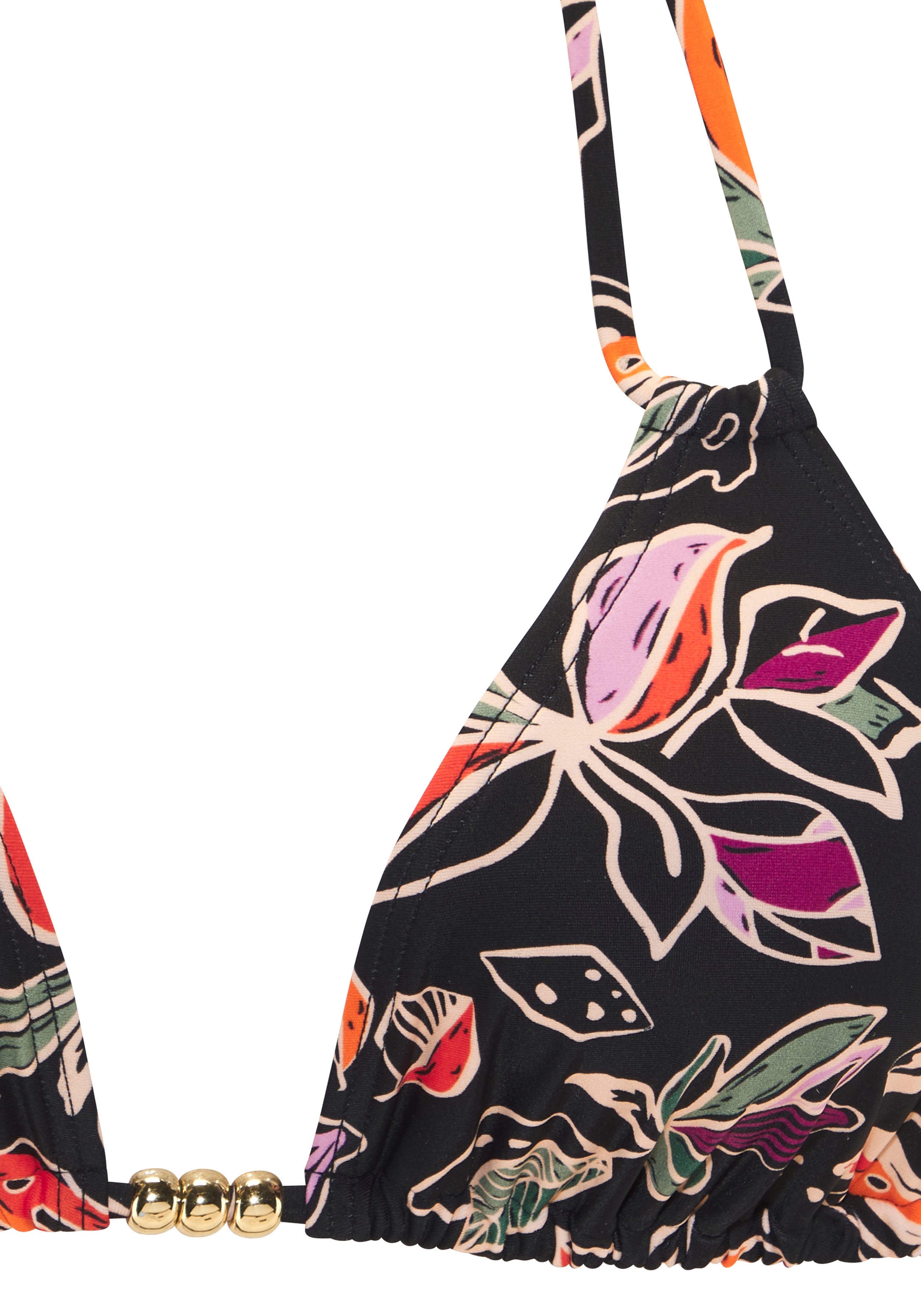 Thumbnail - Buffalo Triangel-Bikini-Top "Whoopi" mit modernem Blätterdruck