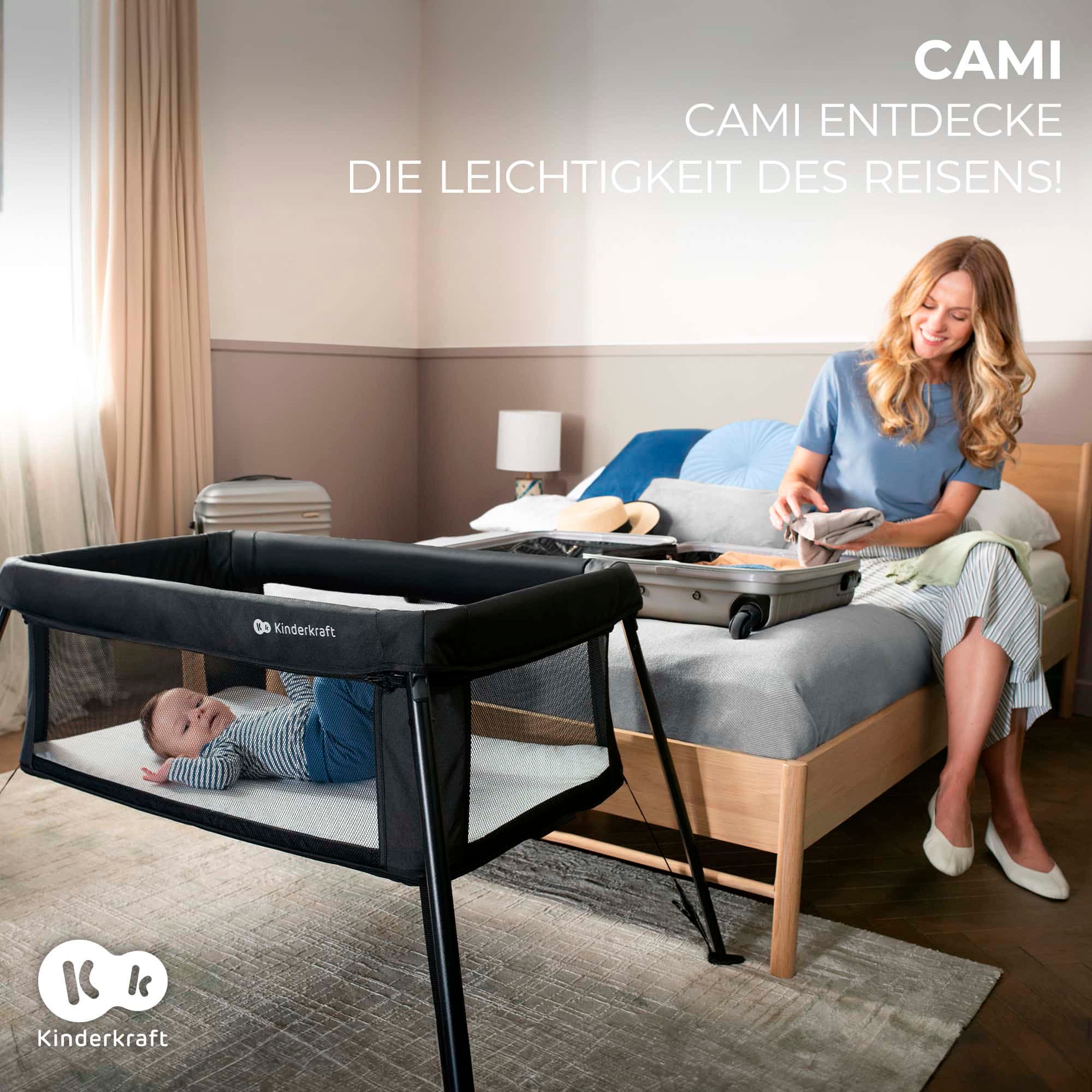 Kinderkraft Baby-Reisebett "CAMI" günstig online kaufen