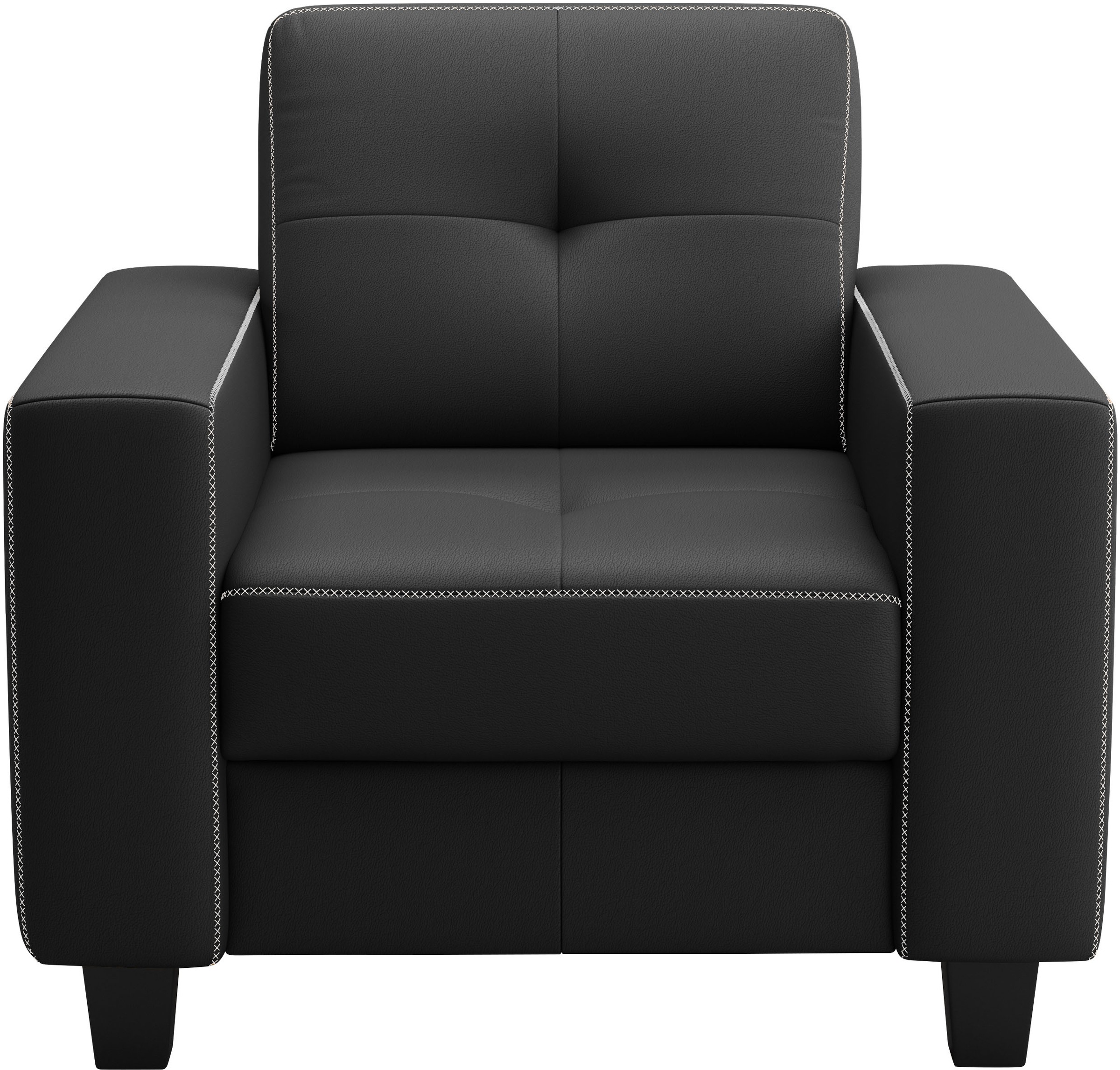 Home affaire Sessel "Varese" Kreuznaht in beige günstig online kaufen