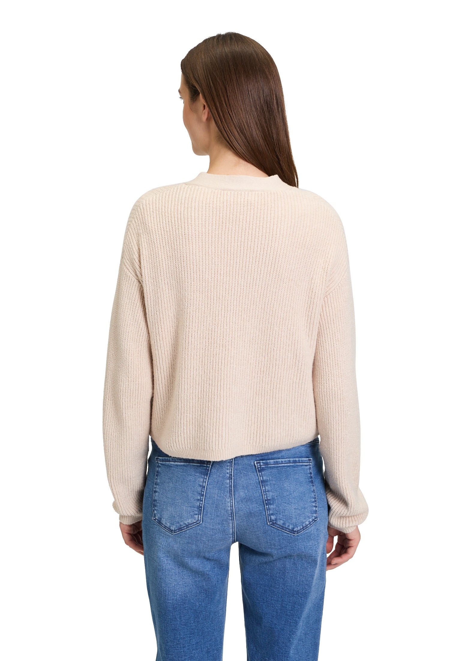 Cartoon Strickjacke »Cartoon Basic-Strickjacke mit V-Ausschnitt«, Struktur
