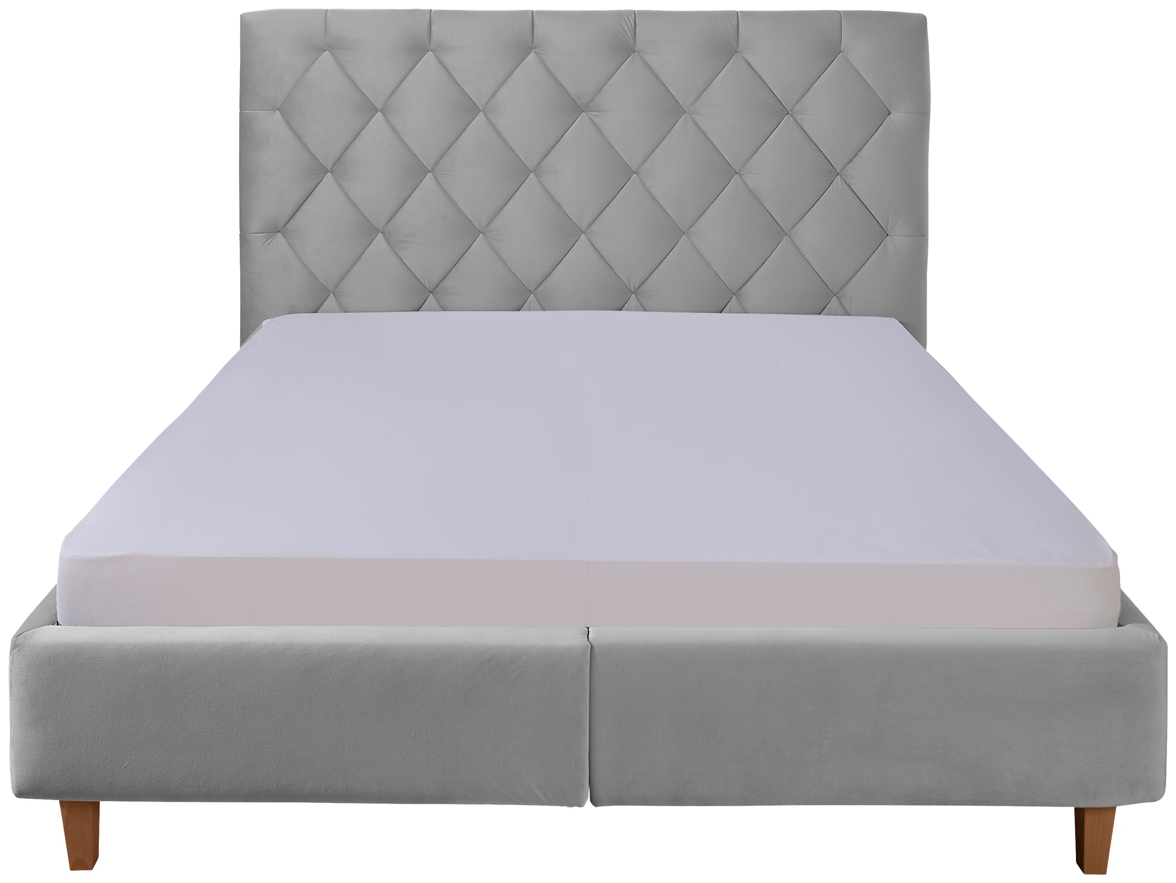 Thumbnail - Home affaire Polsterbett "Sunley 140" Kreuzsteppung, Kopfteilhöhe 142 cm, ohne oder mit Matratze/Lattenrost