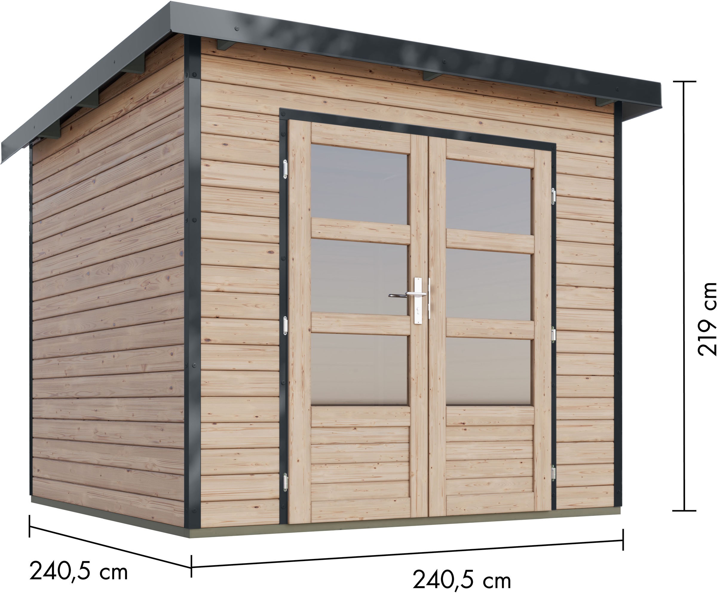 Karibu Gartenhaus »Plutino 3A, in verschiedenen Farben«