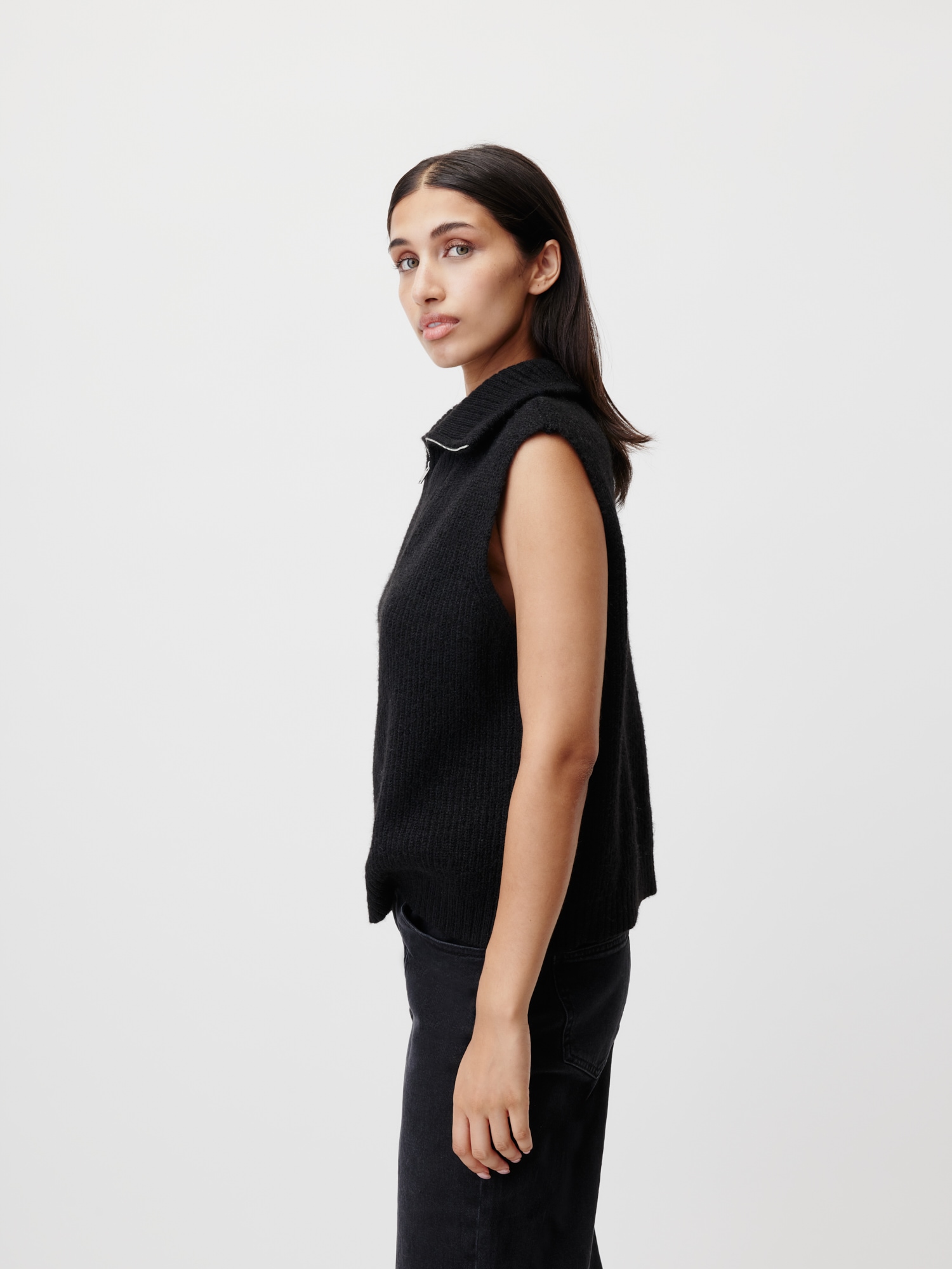 LeGer Pullunder »Blakely, LeGer by Lena Gercke« grob gestrickte Struktur, melierte Optik