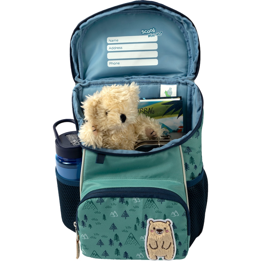 Scooli Kinderrucksack »Mini-Me, Bobby Bear«, Reflektoren