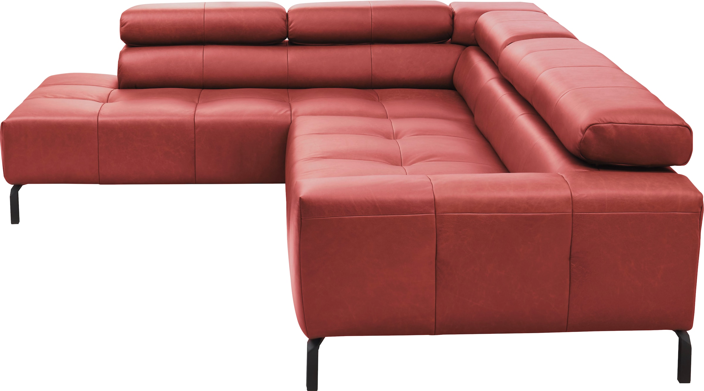 Places of Style Ecksofa »Cleveland, L-Form, incl. Kopfteilverstellung, Breite 276 cm«, wahlweise elektrischer Sitzvorzug