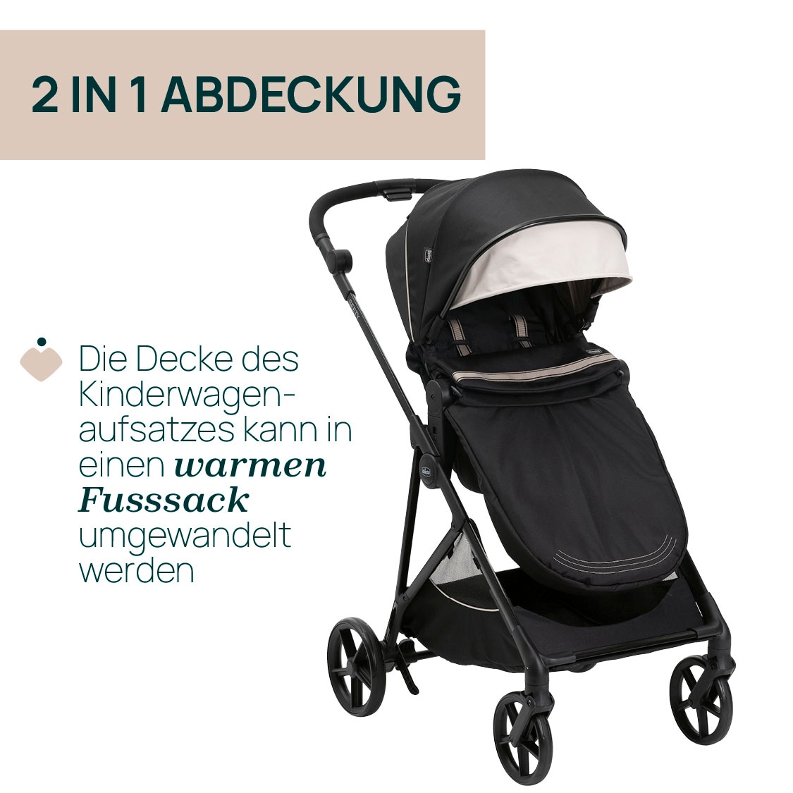 Chicco Kinder-Buggy »Seety Etna Black«, 22 kg