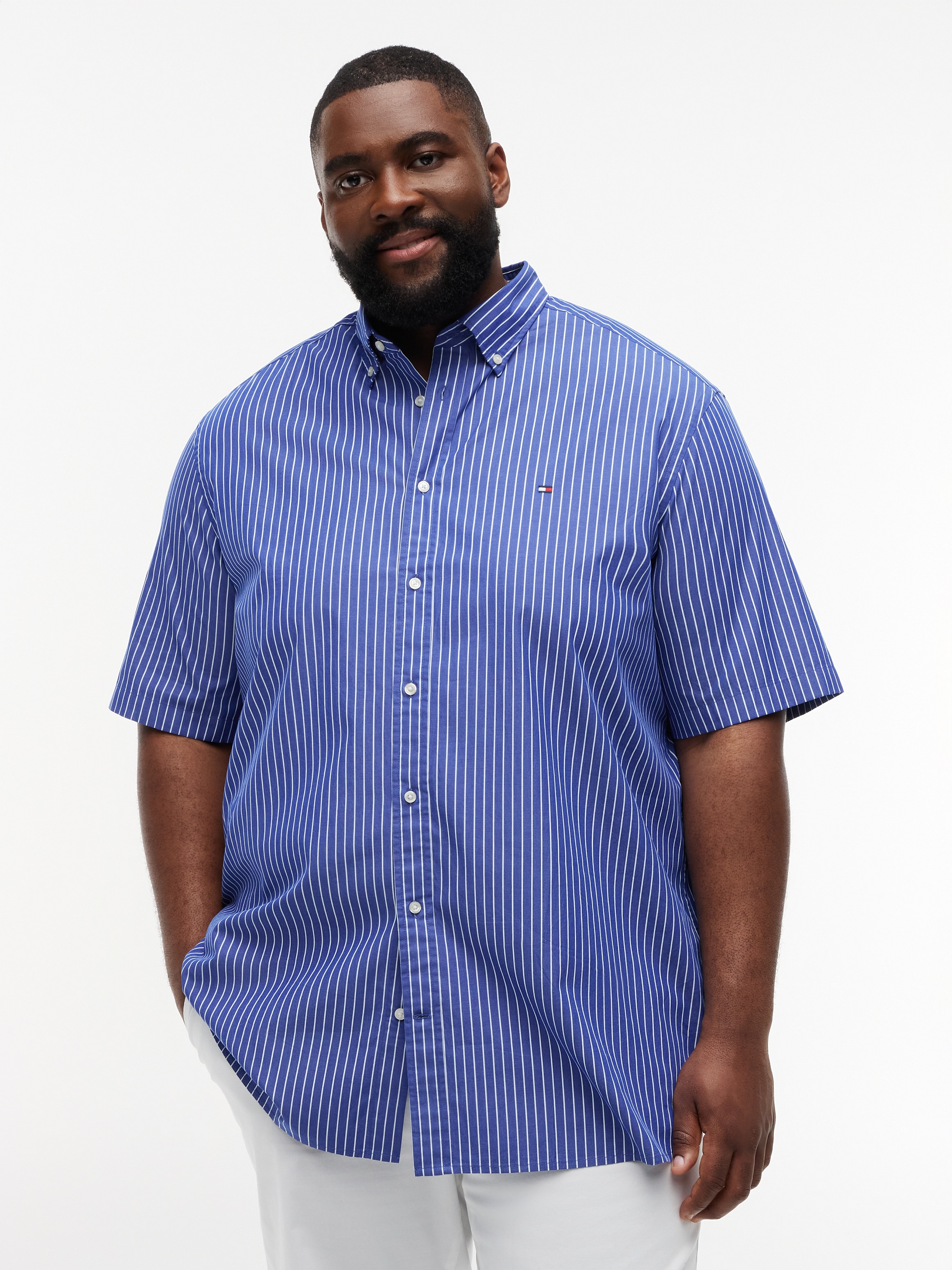 Tommy Hilfiger Big & Tall Kurzarmhemd "FLEX POPLIN" Große Größen, regular f günstig online kaufen