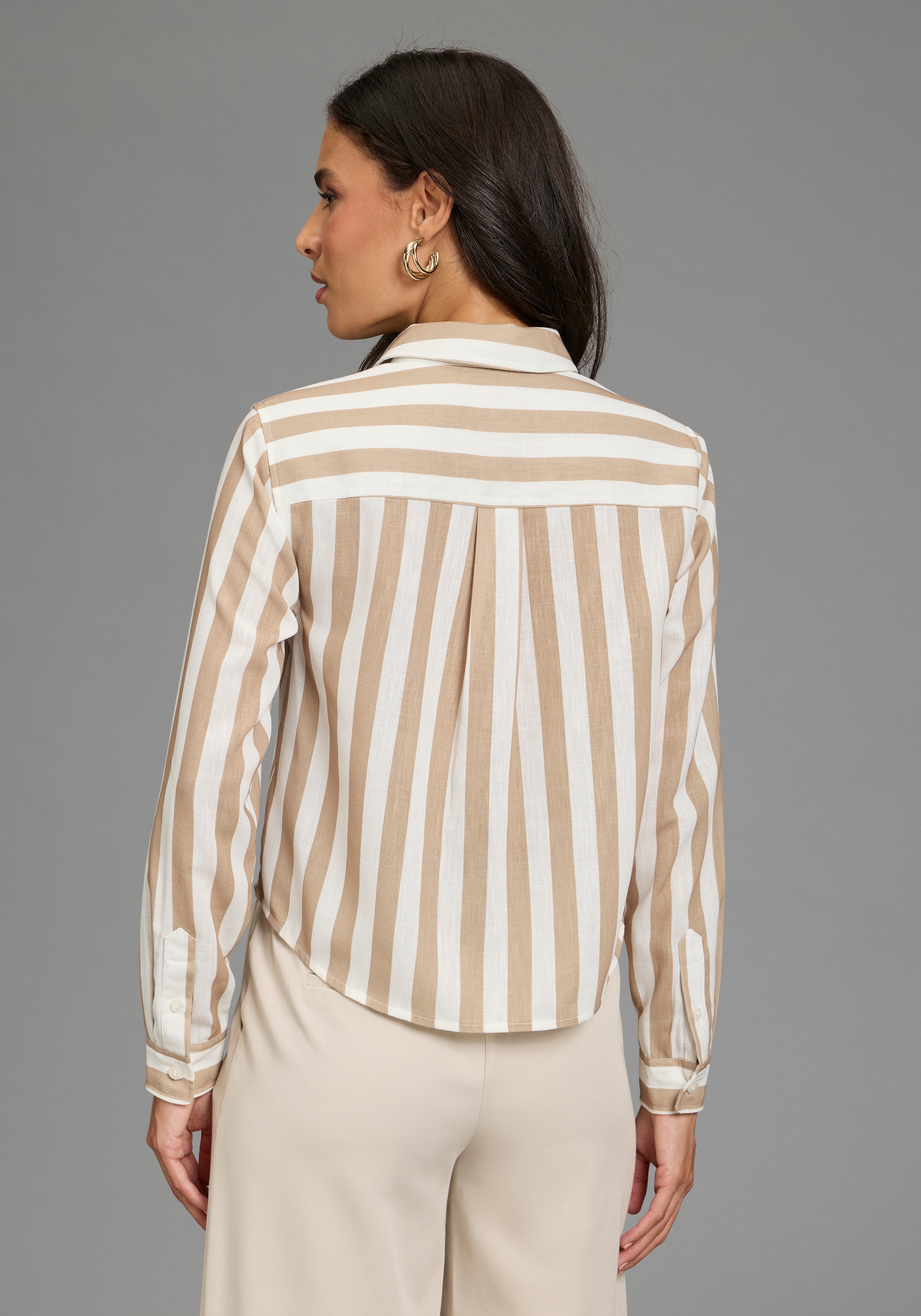 Laura Scott Hemdbluse feminin für verschiedene Anlässe, aus Webmaterial, aus Polyester