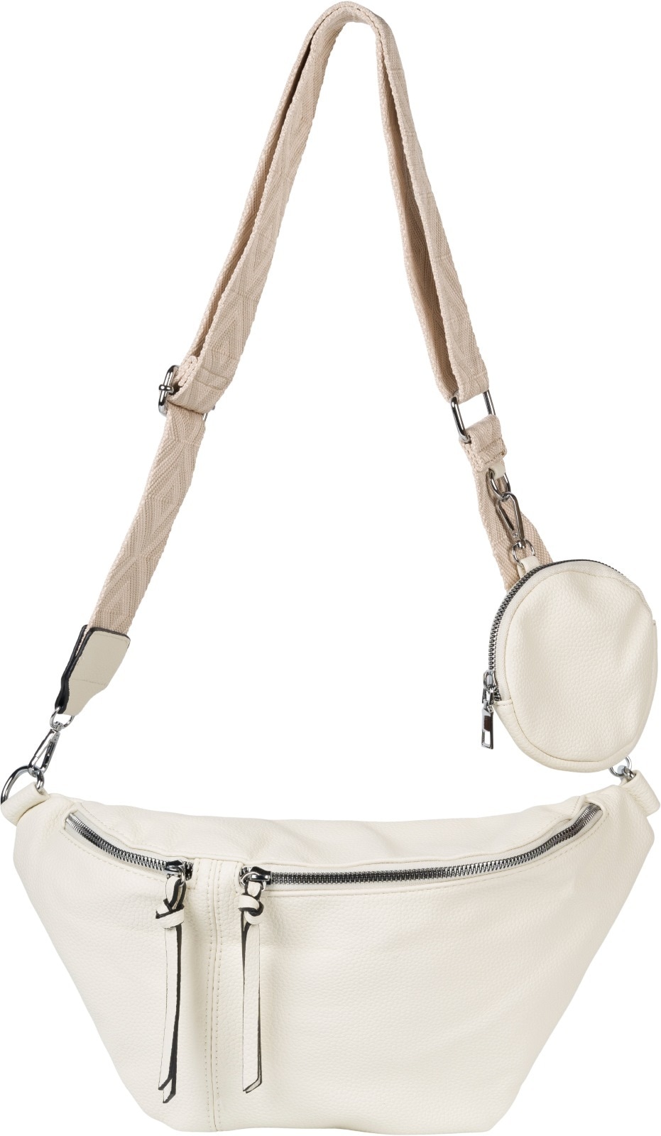 styleBREAKER Umhängetasche "Halbmond Crossbody Bag Set 3-Teilig"