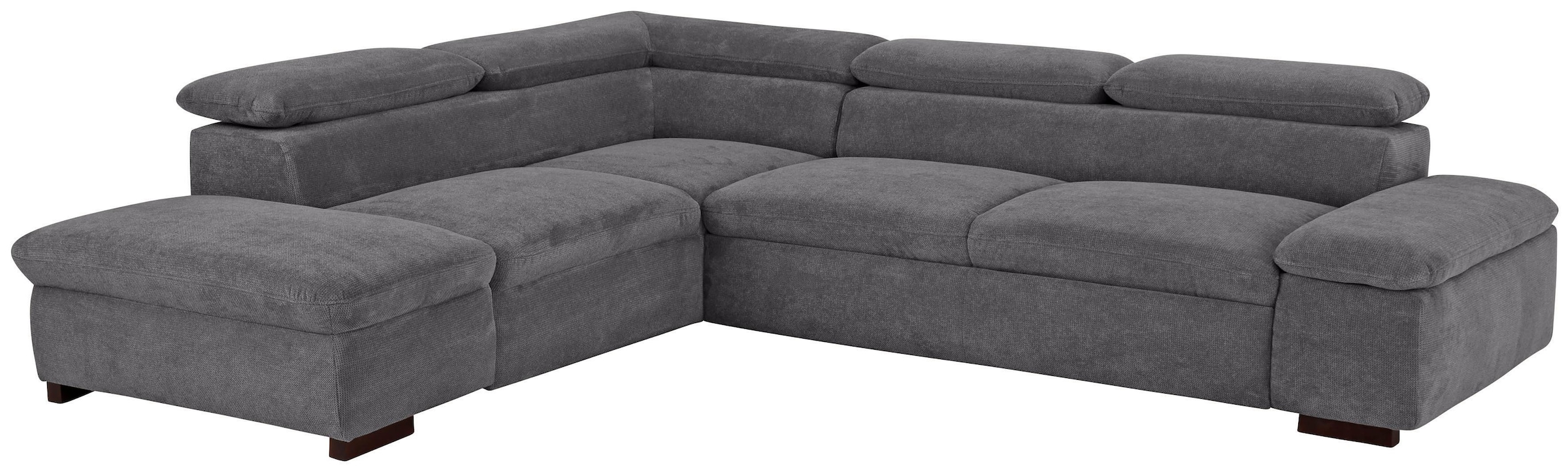 OTTO home Ecksofa "Alberto L-Form" mit Kopfteilverstellung, wahlweise mit Schlaffunktion