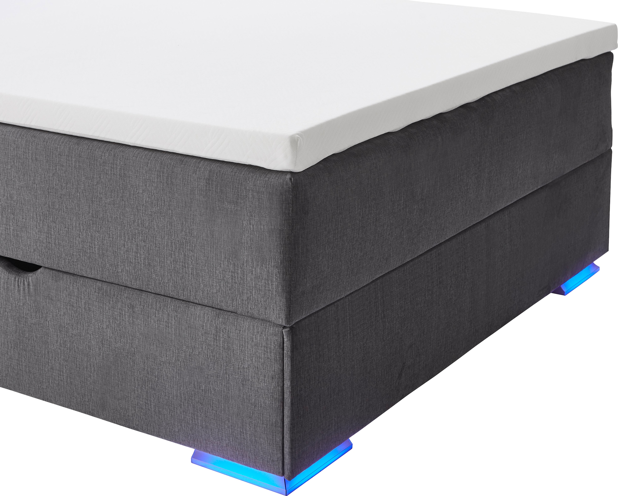 meise.möbel Boxspringbett »Colorado II«, inkl. LED-Beleuchtung & Topper