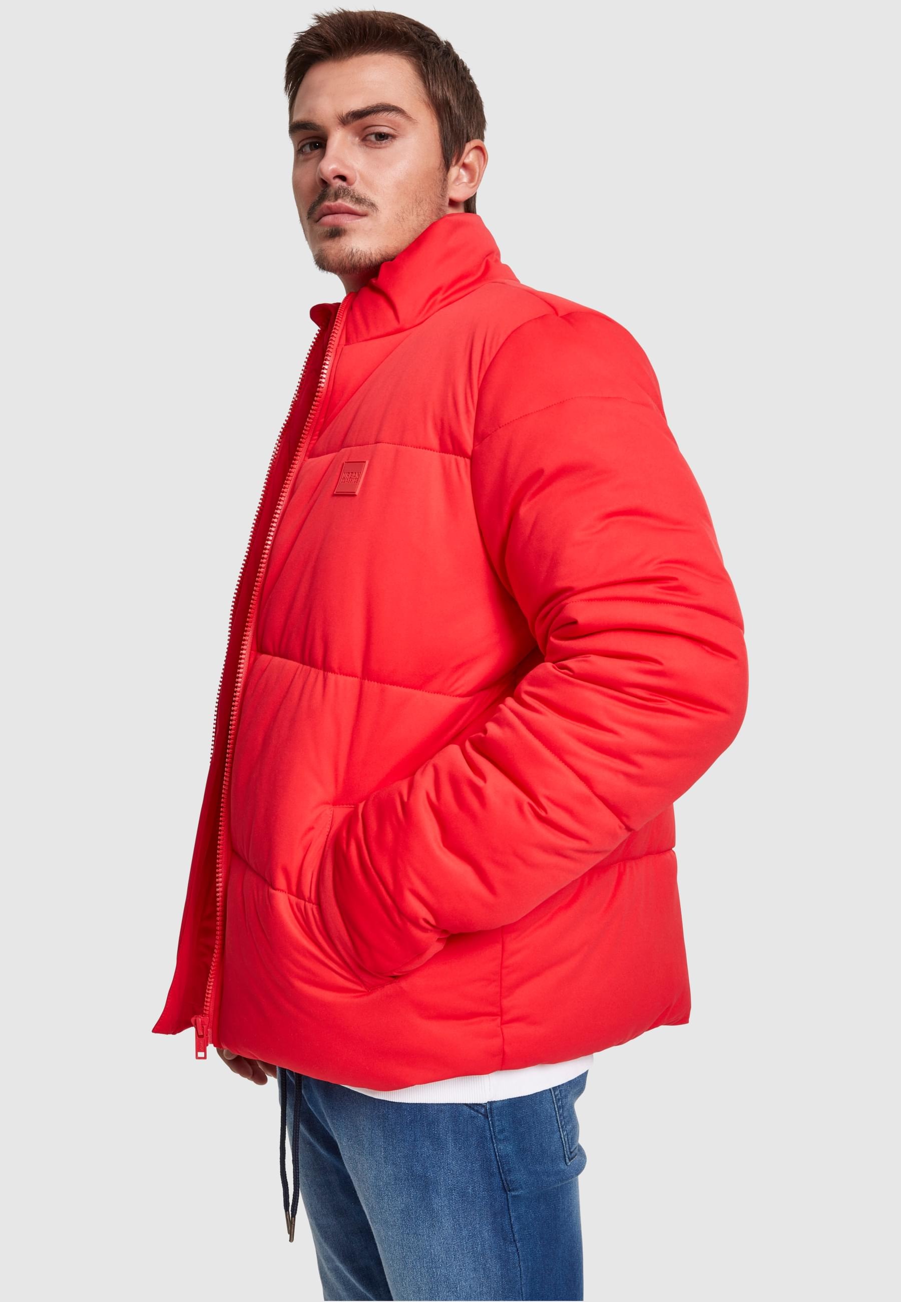 URBAN CLASSICS Winterjacke »Urban Classics Herren Boxy Puffer Jacket«, (1 St.), ohne Kapuze