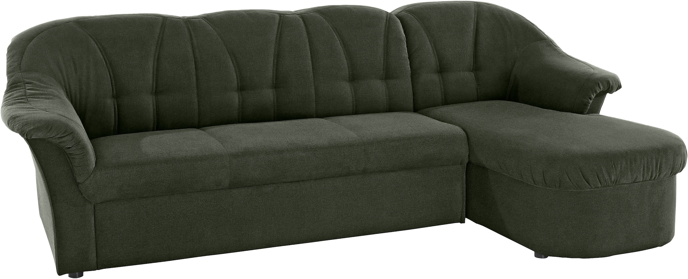 DOMO collection Ecksofa »Pegnitz, elegante Rückensteppung, komfortabel, L-Form«, wahlweise mit Bettfunktion