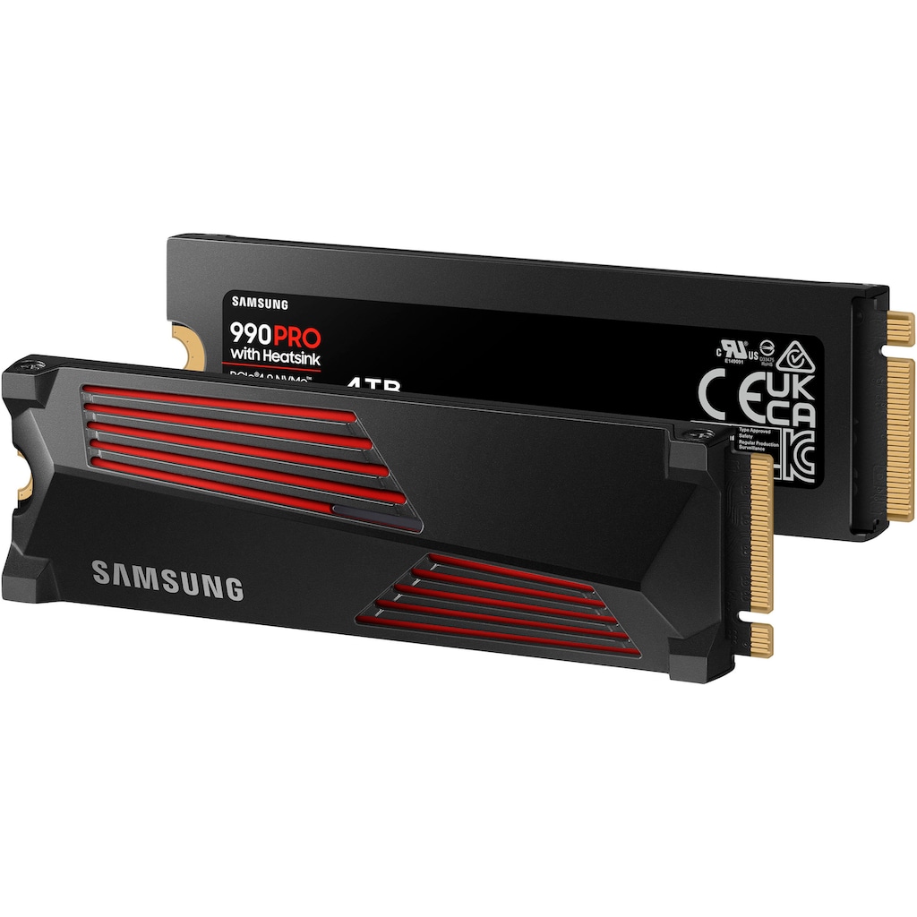 Samsung interne SSD »990 PRO Heatsink 4TB«, Anschluss PCI Express 4.0