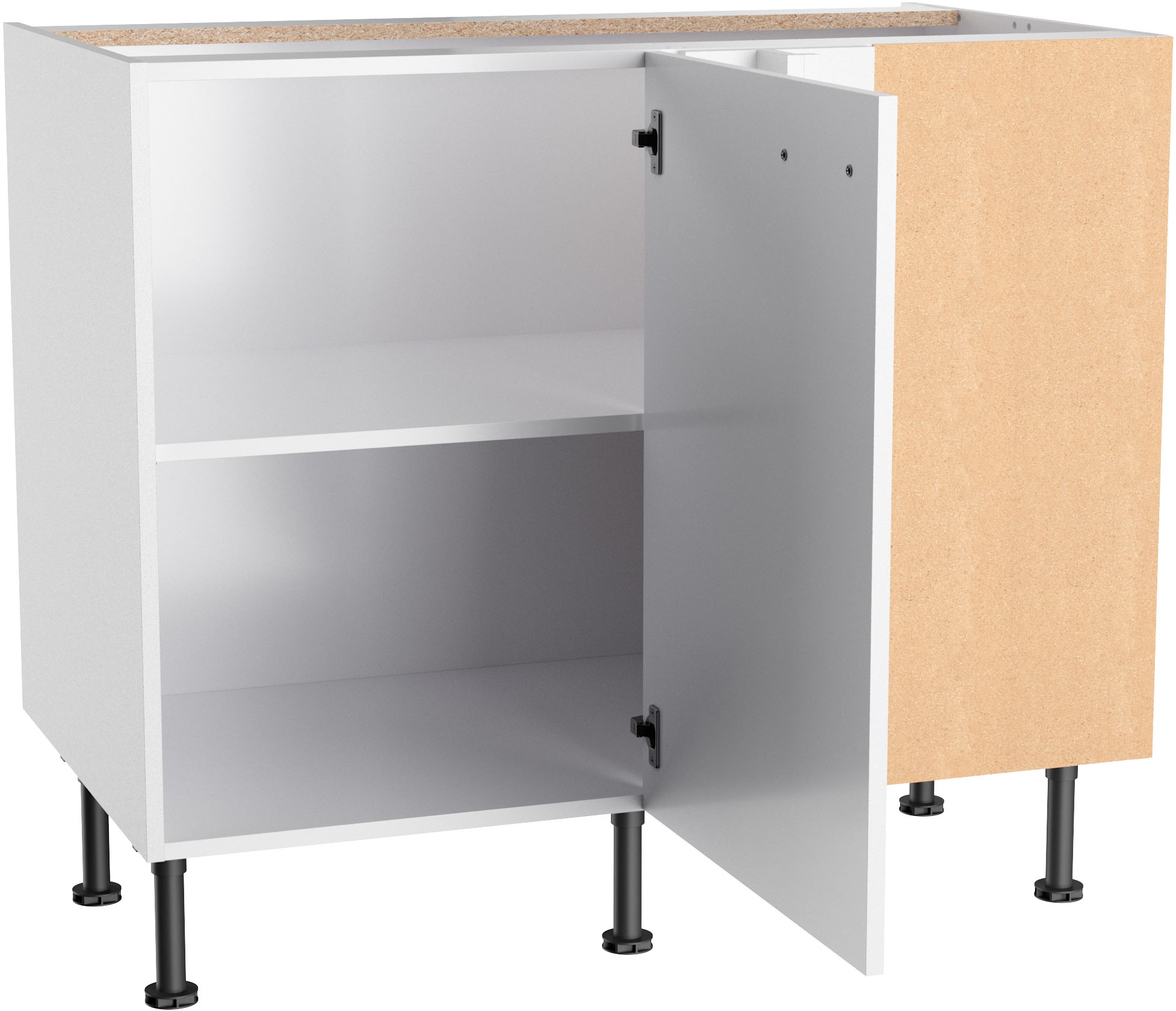 Thumbnail - KOCHSTATION Unterschrank "KS-Paula" 100 x 60 cm breit, 87 cm hoch, mit 1 Tür, 1 Einlegeboden