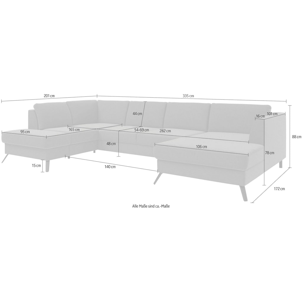 sit&more Wohnlandschaft »Olsen U-Form«