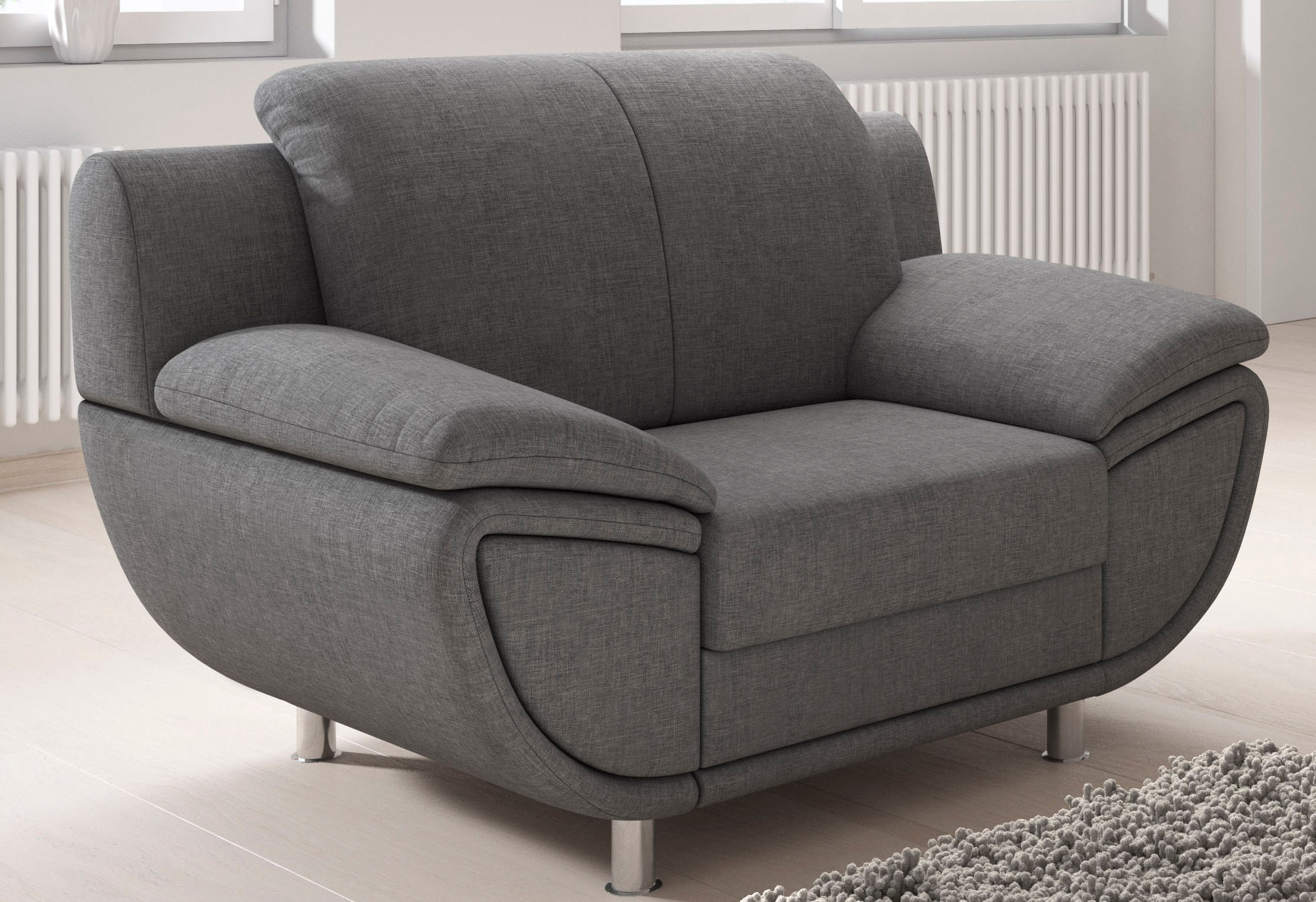 TRENDMANUFAKTUR Sessel "Rondo II, Loungesessel zeitlos und bequem", wahlwei günstig online kaufen