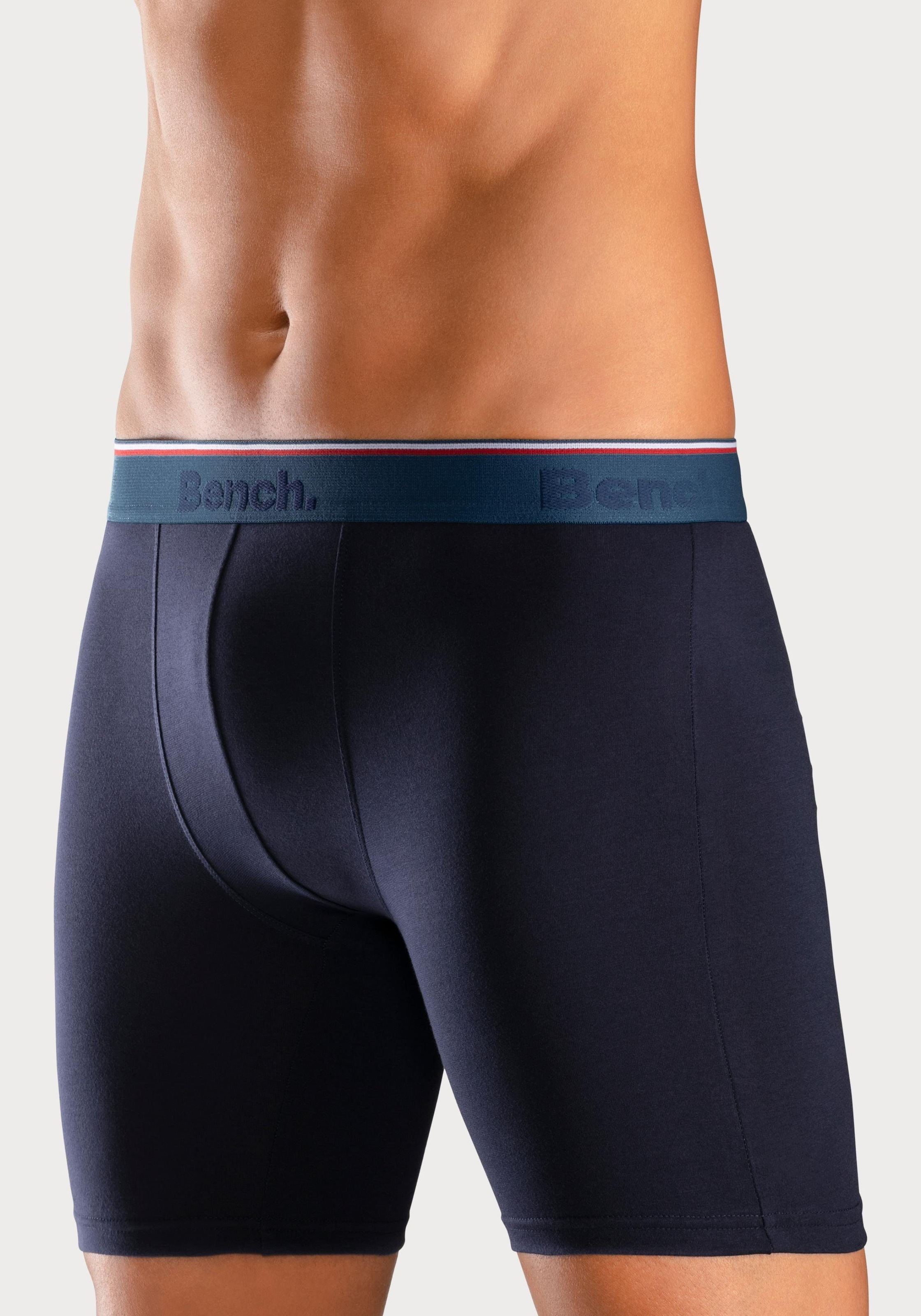 Bench. Langer Boxer, (Packung, 4 St.), Unterhosen mit schmalen Streifen im günstig online kaufen