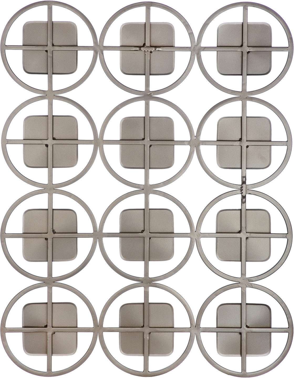 GILDE Wanddekoobjekt »Wandrelief rechteckig Geometrie« Wandrelief, Geometrie, Wanddekoration, Kreismotiv, Dekoration modern