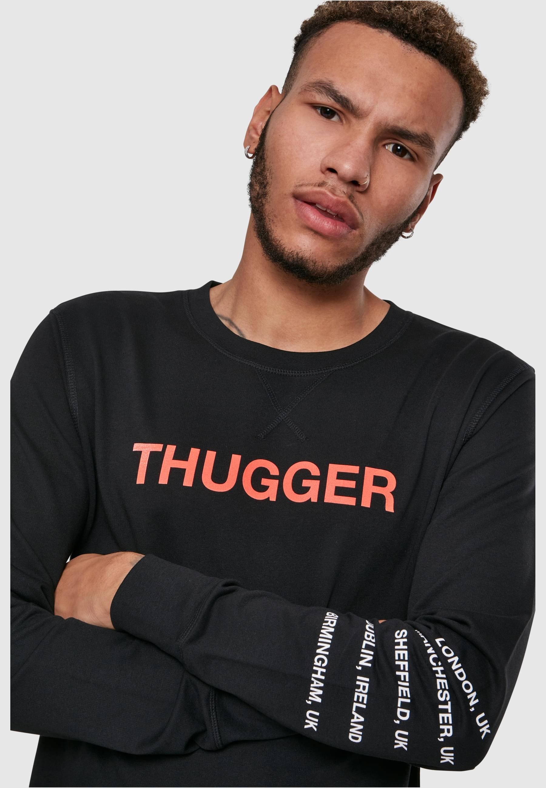 Merchcode Rundhalspullover »Merchcode Herren Thugger Childrose Crewneck«, (1 tlg.)