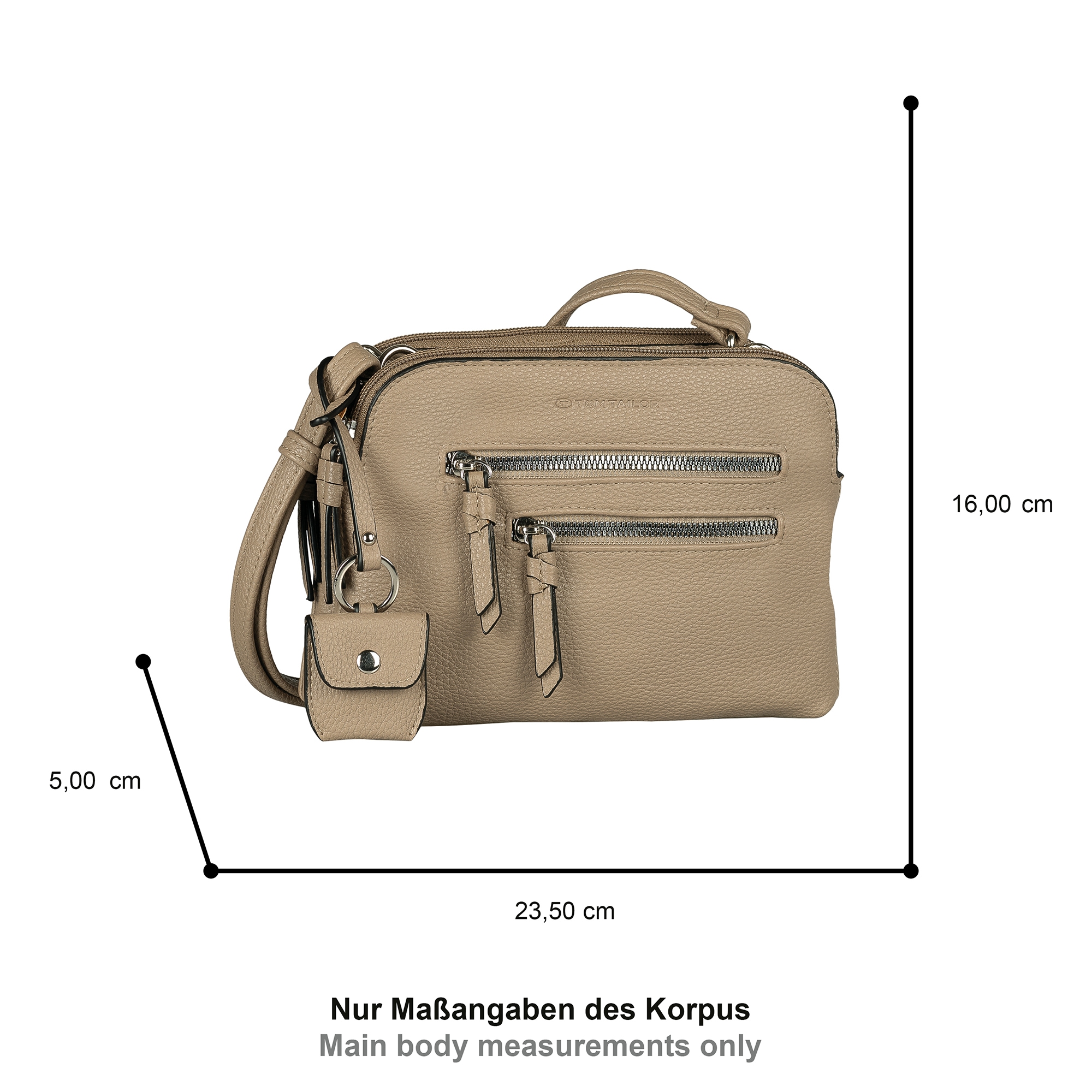 TOM TAILOR Umhängetasche »Winona«, aus weichem Lederimtiat mit praktischen Formaten
