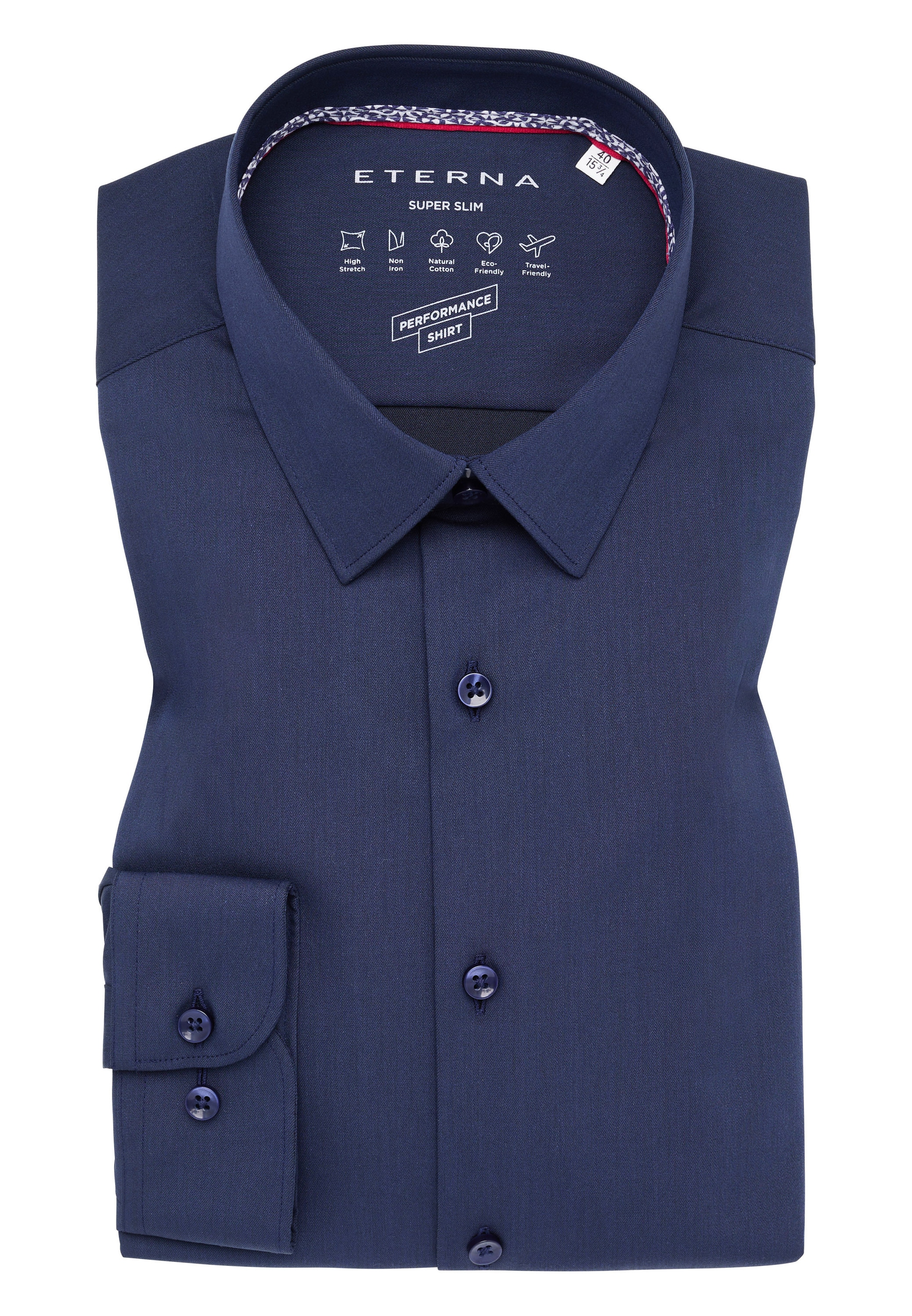 Eterna Langarmhemd »SUPER SLIM«, NON IRON (bügelfrei)