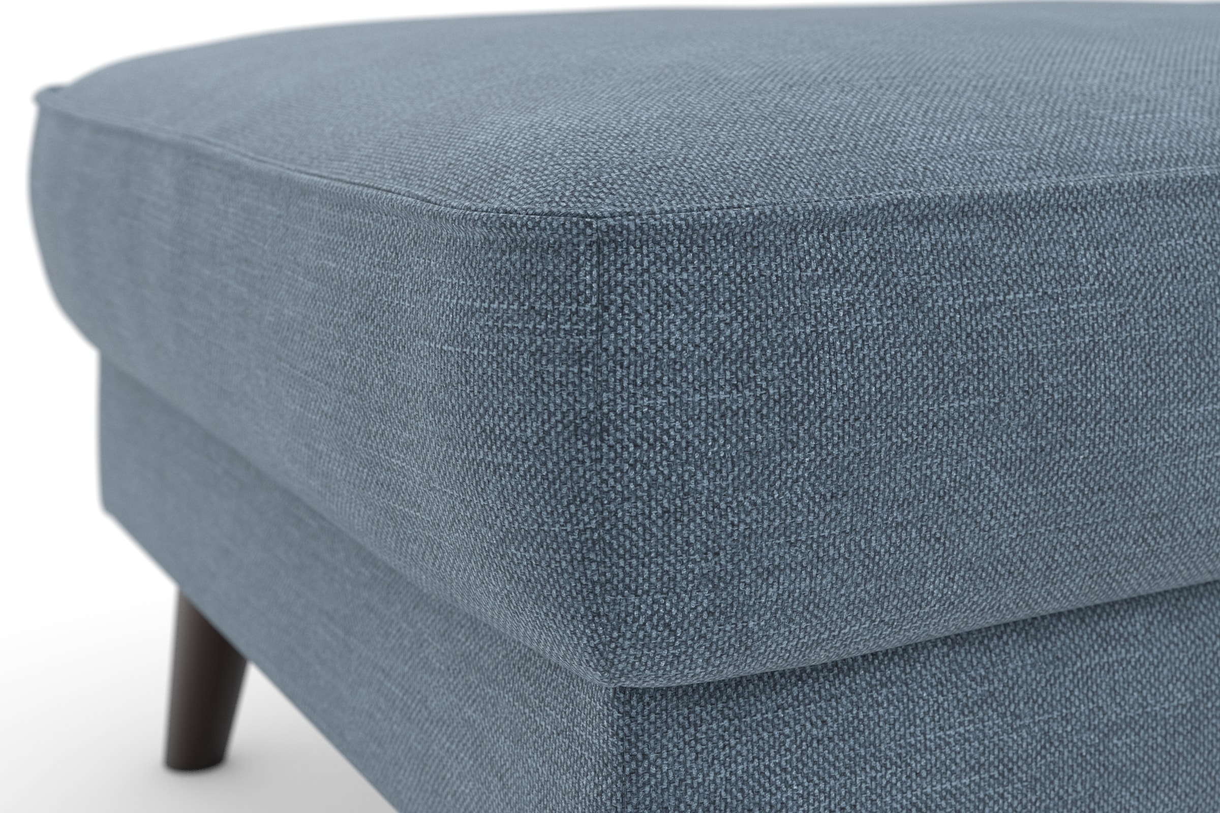 TRENDMANUFAKTUR Polsterhocker »Lumber Jack«, (1 St.), in moderner Optik, mit extra hohen Füßen