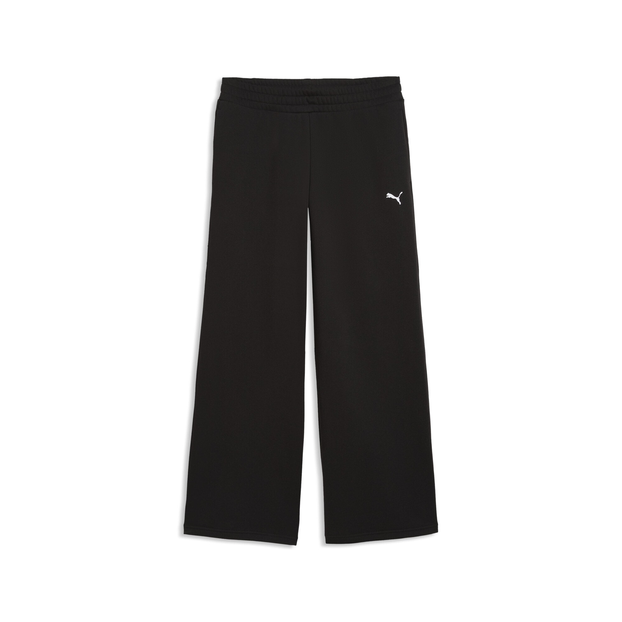 PUMA Sporthose "Essentials Cat Fleece Hose mit weitem Bein Damen"