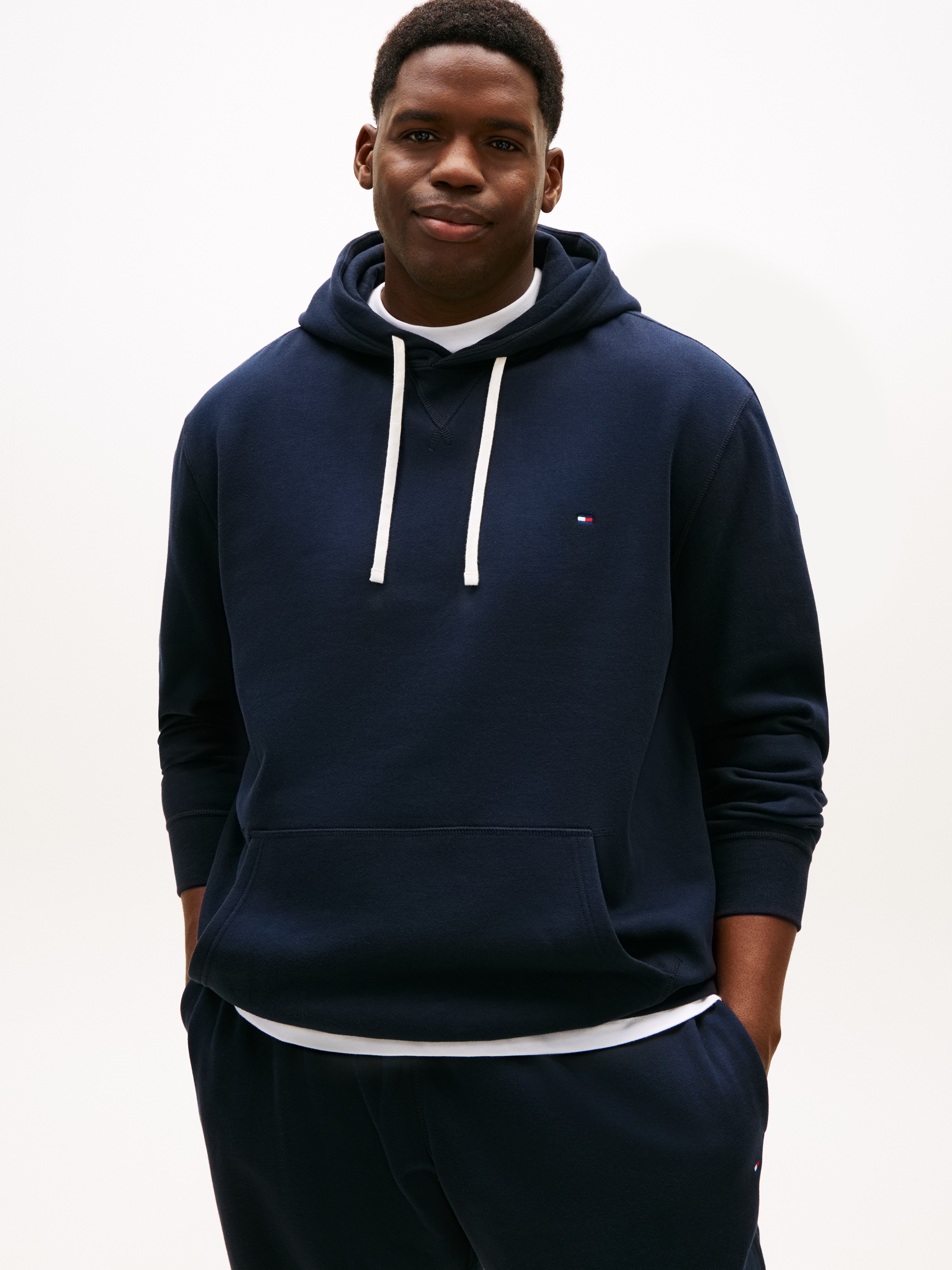 Tommy Hilfiger Big & Tall Sweatshirt »BT-ESSENTIAL FLEECE HOODY-B«, in Großen Größen, Logostickerei
