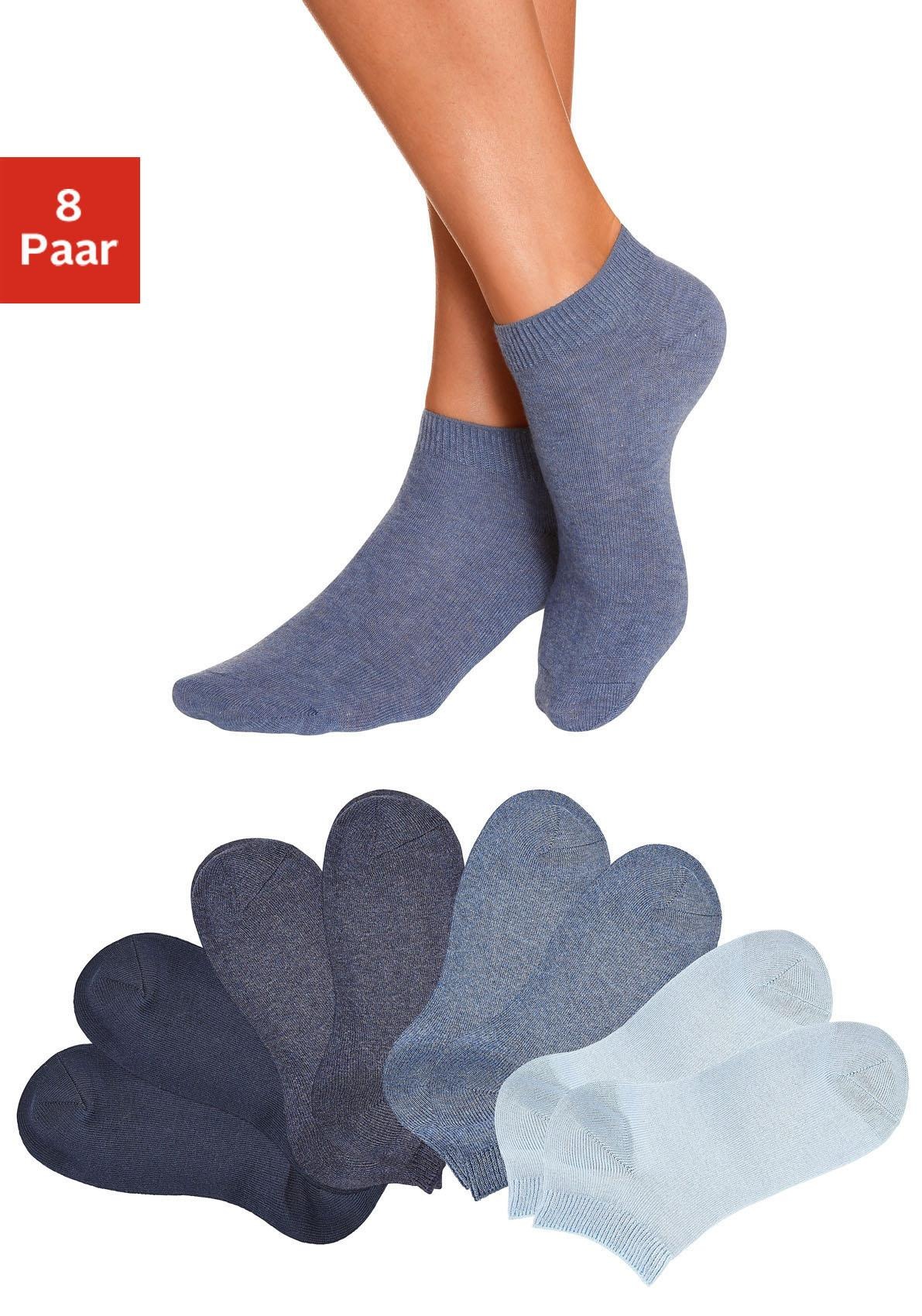 Go in Kurzsocken Packung, 8 Paar tlg. uni in Basic Farben günstig online kaufen