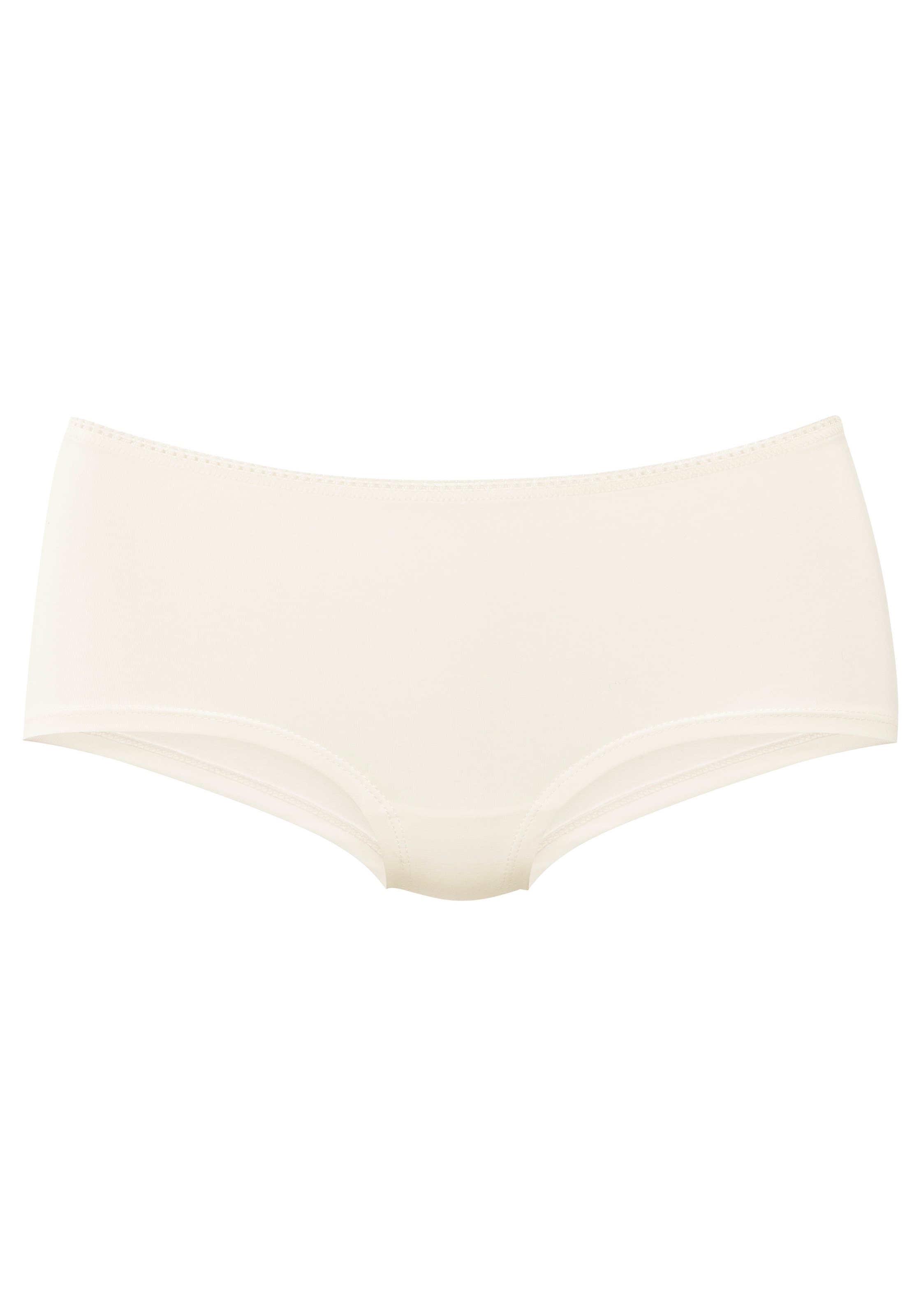 LASCANA Panty 3er Pack,  unifarben, mit Spitze am Bundabschluss