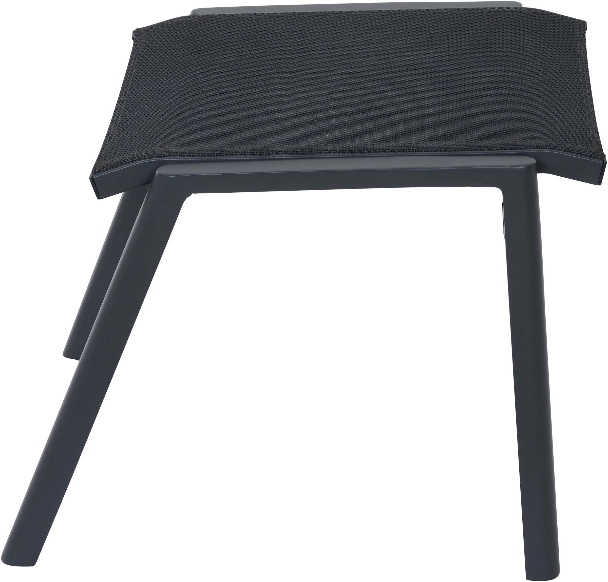 Siena Garden Hocker »BOLOGNA« Aluminiumgestell, Ranotex® Bezug, Dining Hocker anthrazit/grau