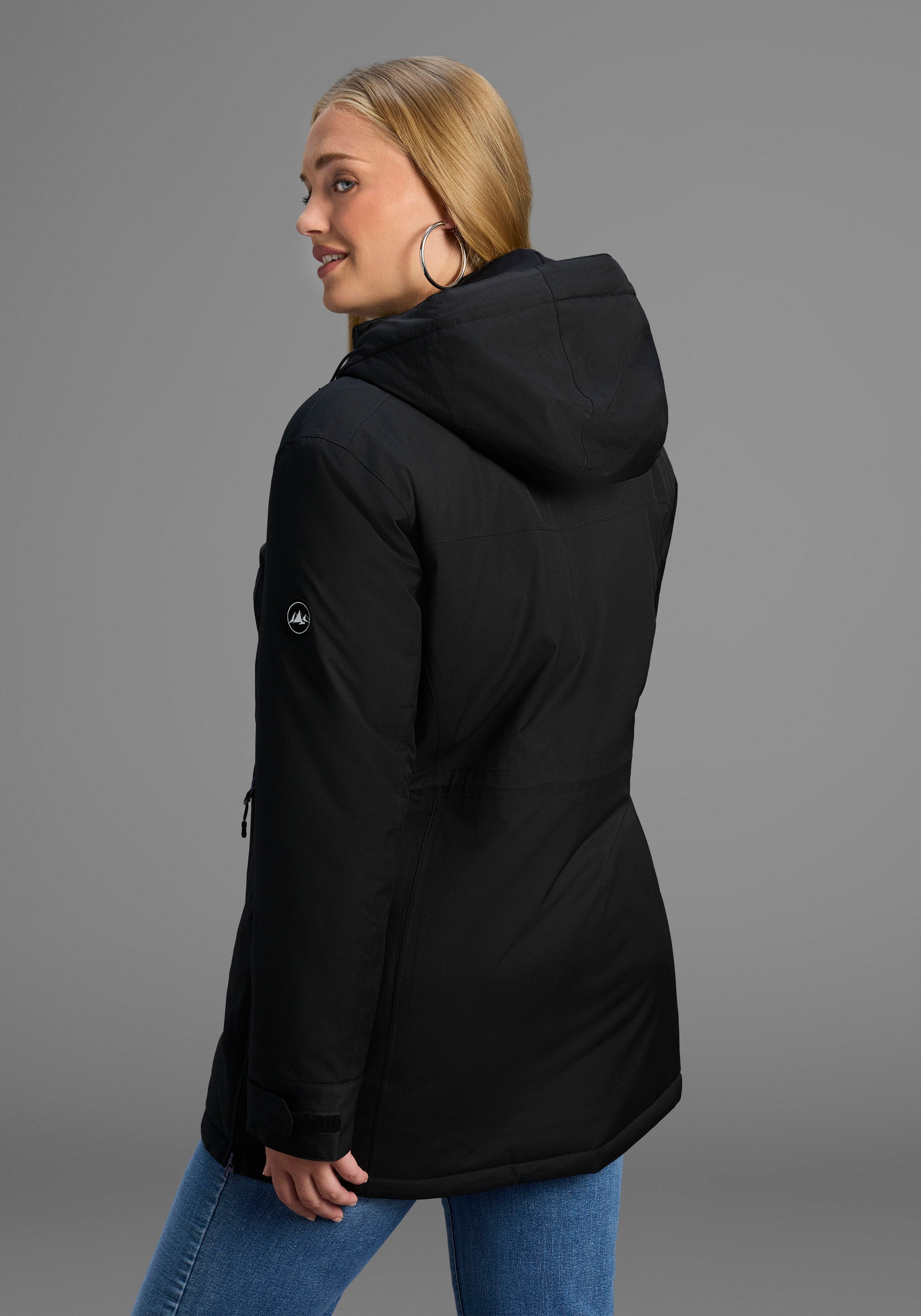 Polarino Funktionsjacke, mit Kapuze, Atmungsaktiv, winddicht, wasserdicht. günstig online kaufen