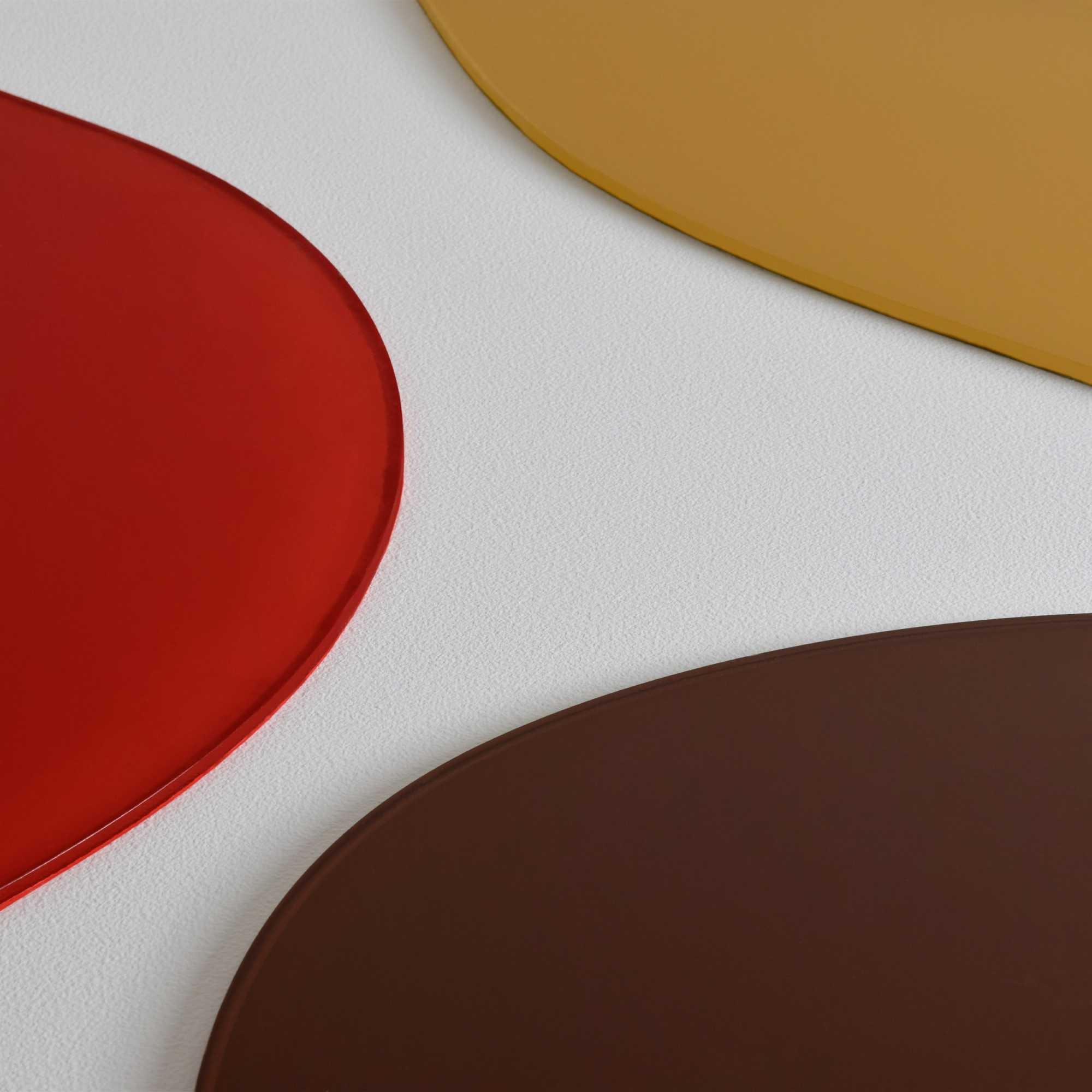 Reinders! Wandbild »Connected - terra teints«, Wohnzimmer - Abstrakte Formen - Rot - MDF - Abstrakt - 50x70 cm