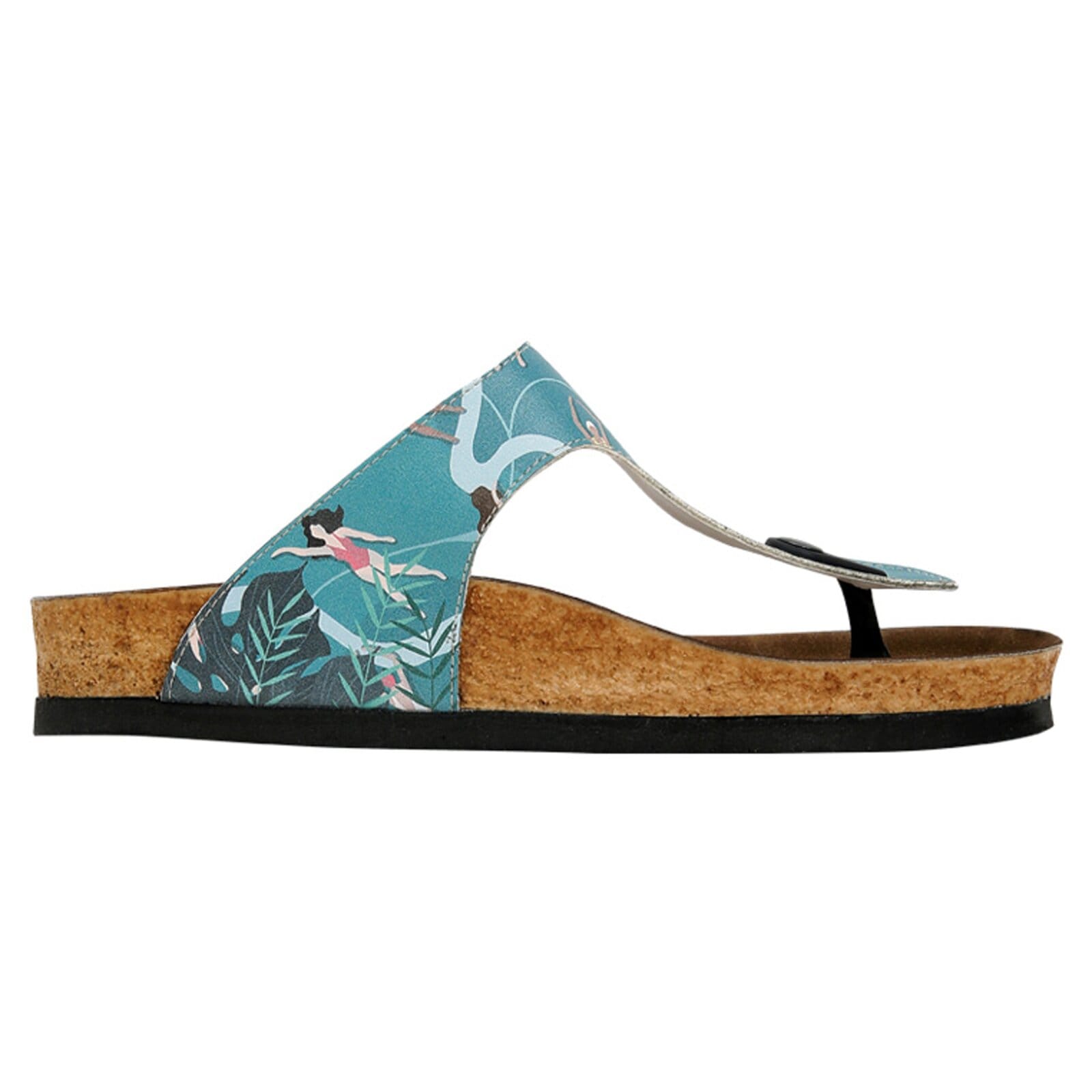 DOGO Zehentrenner »Damen Lila Let's swim Vegan Damen Sandalen/ Sandaletten / female«, Vegan