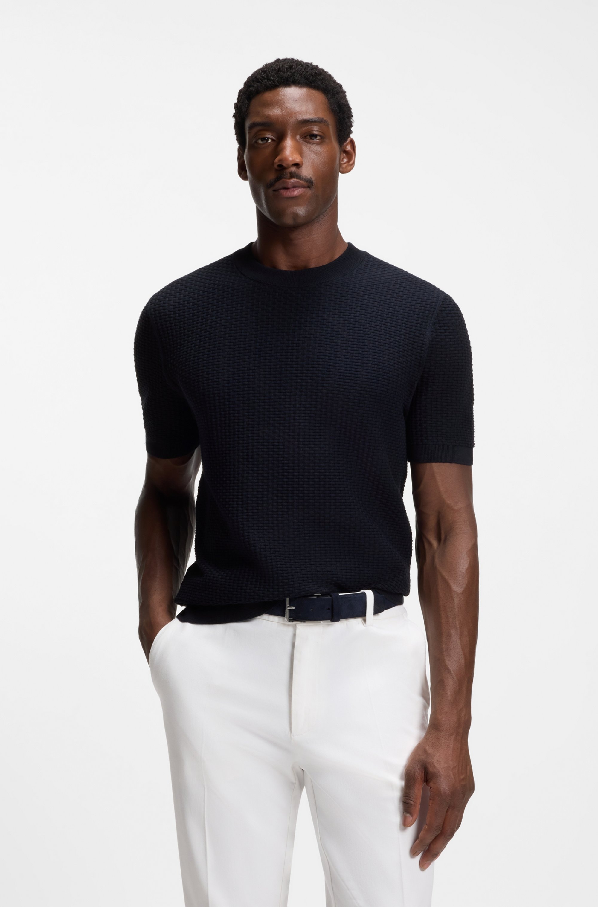Boss Pull Nilton 10278939 Dark Blue L Homme