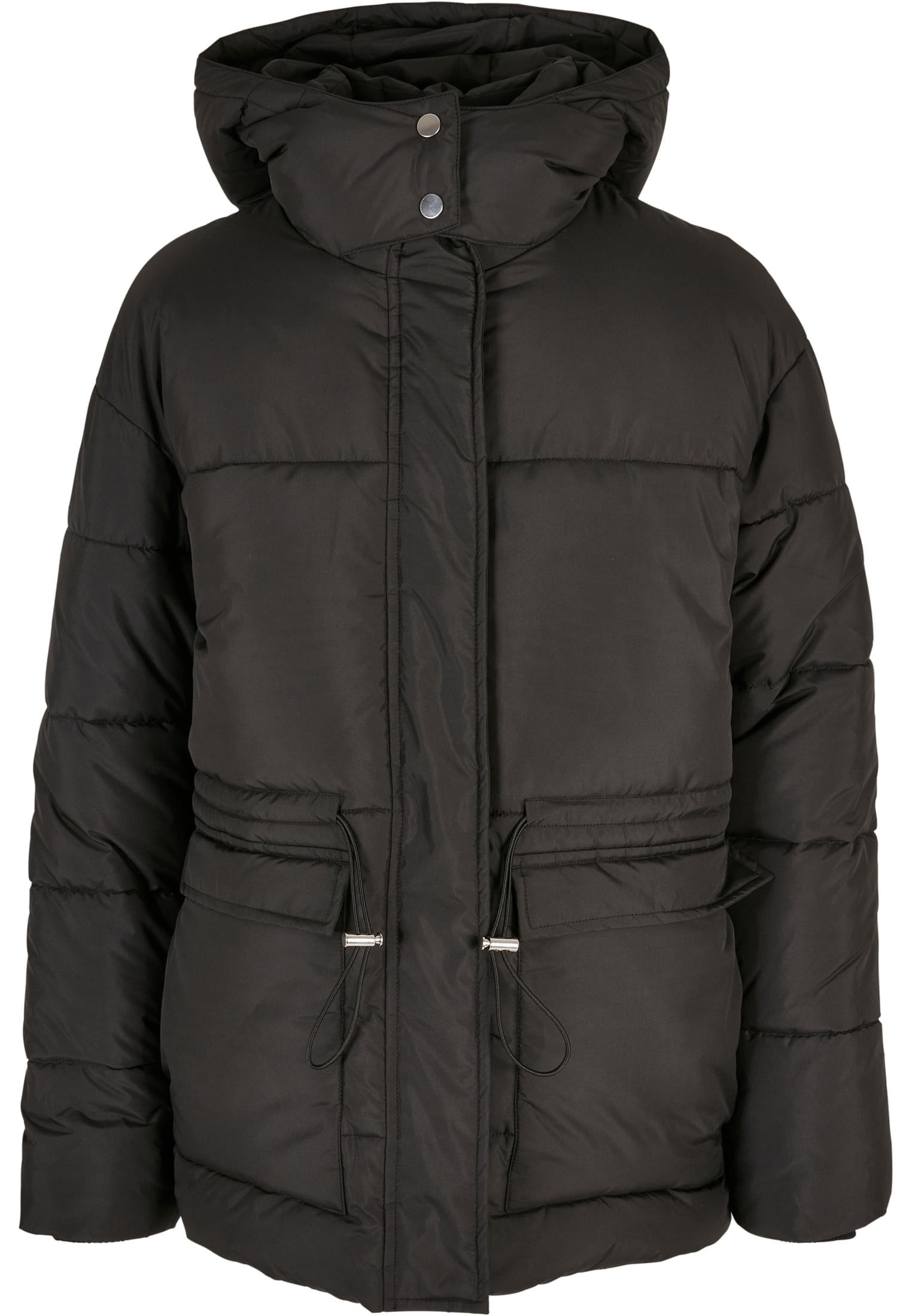 URBAN CLASSICS Winterjacke »Damen Ladies Waisted Puffer Jacket«, (1 St.),  ohne Kapuze für bestellen | BAUR