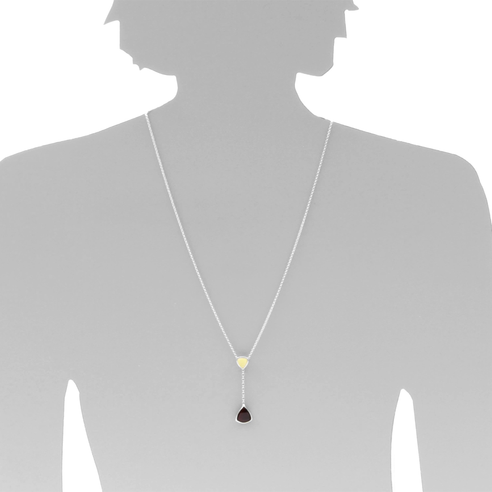 Kettenanhänger OSTSEE-SCHMUCK "- Gleiter-Marissa - Silber 925/000 - Bernstein" Gr. 53, silber (silber 925, silberfarben, weiß), Schmuckanhänger, Damen, Silber 925 (Sterlingsilber), Kettenanhänger 5