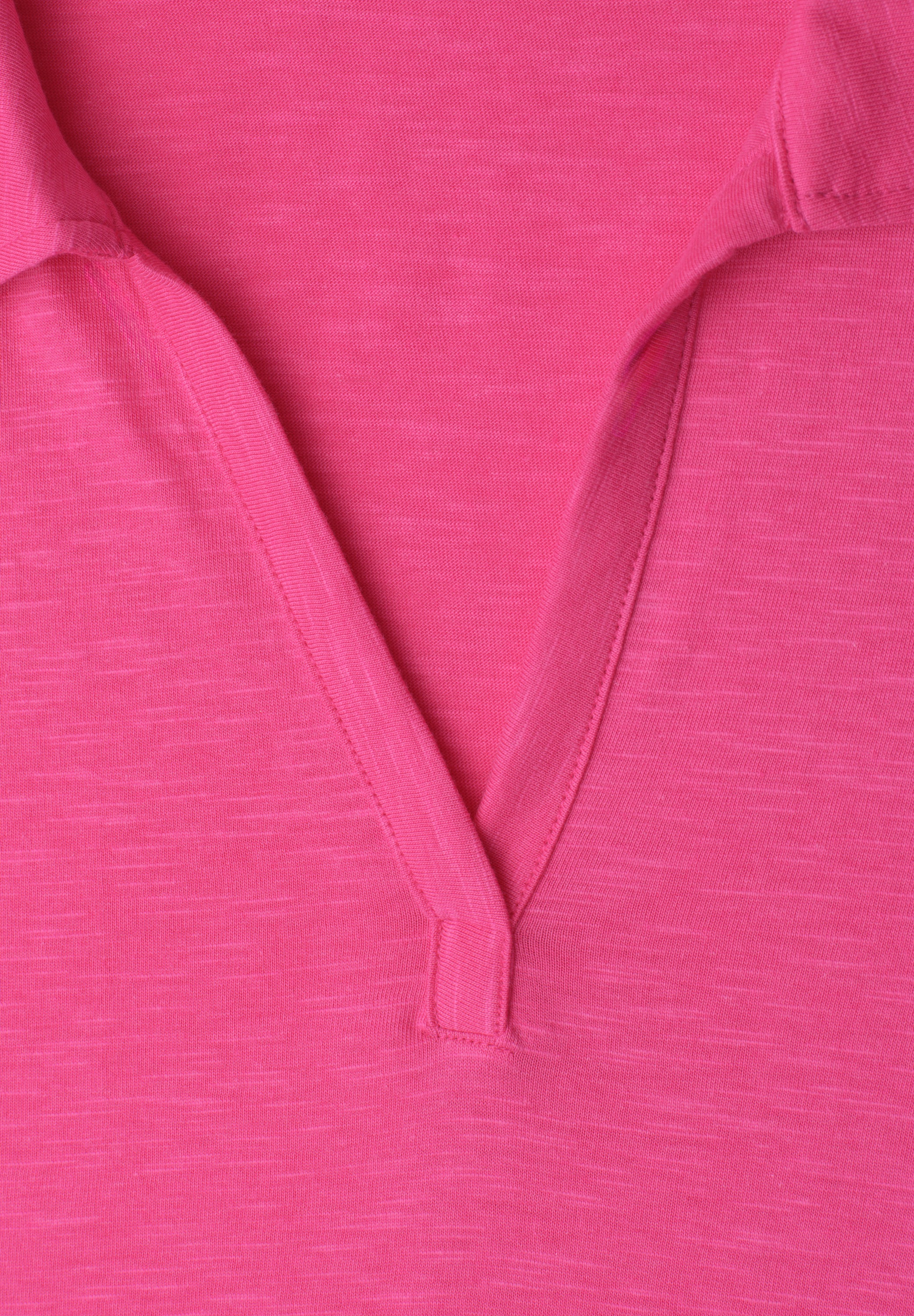 STREET ONE Poloshirt im soften Baumwoll-Mix