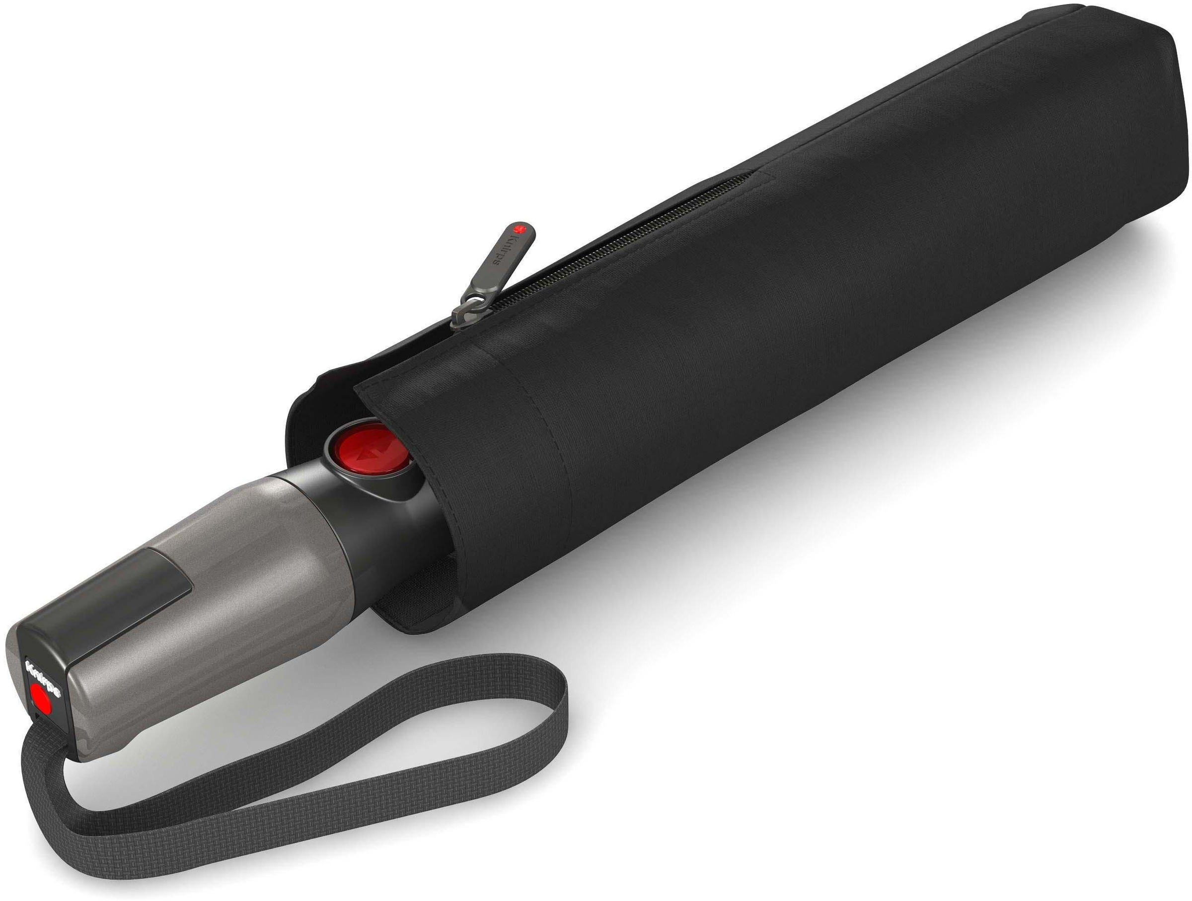 Knirps® Taschenregenschirm »T.400 Extra Large Duomatic, uni black«, mit großem Schirmdach für 2 Personen