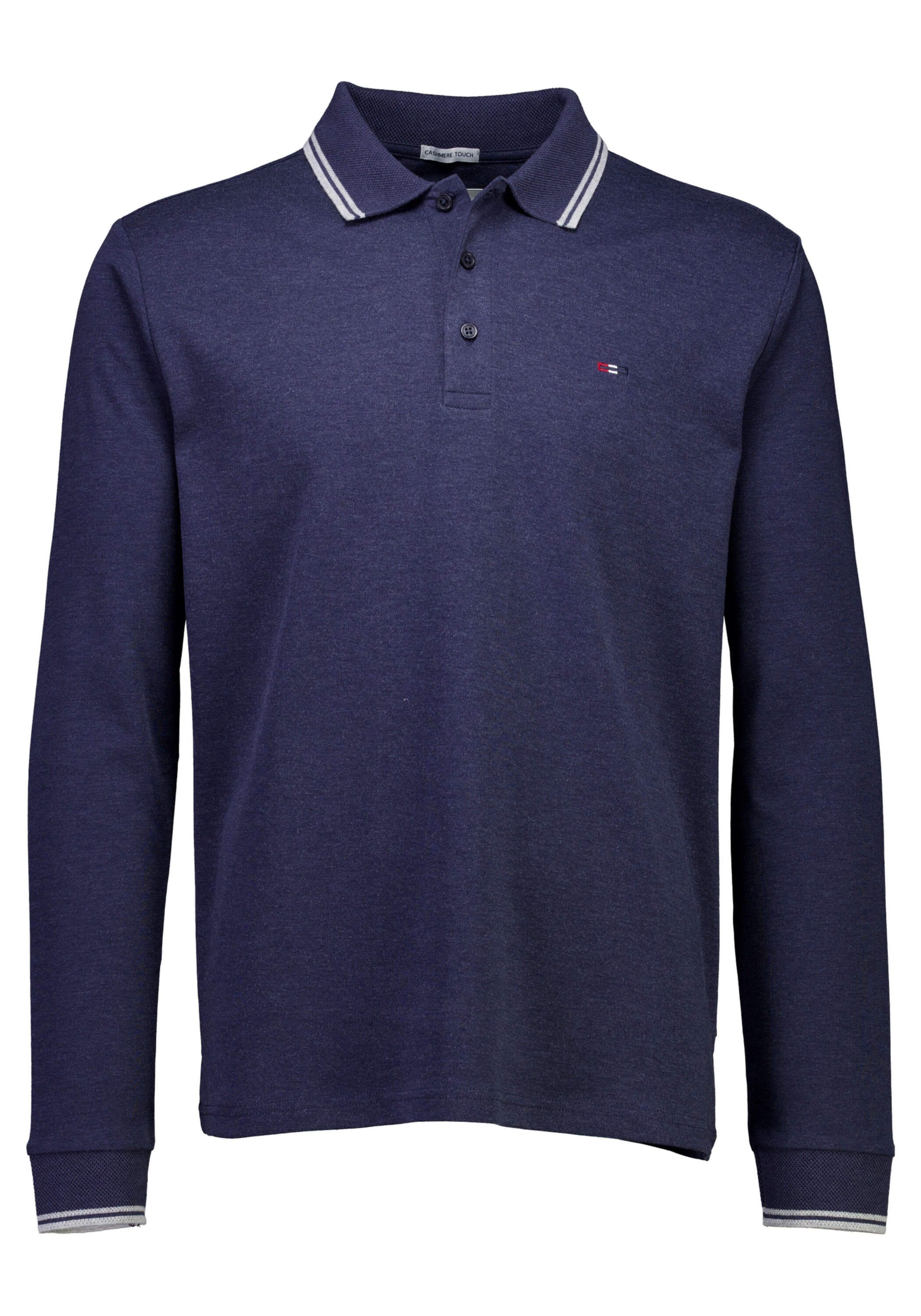 BISON Langarm-Poloshirt "Poloshirt (Langarm) Comfort Fit"