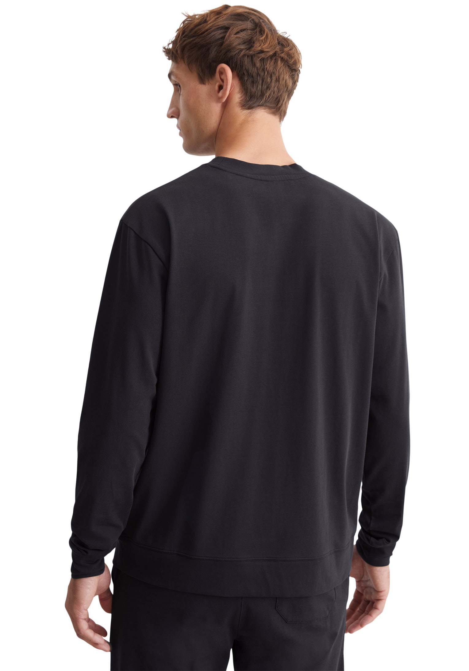 Marc O'Polo Longsleeve, mit weichem, elastischem Rundhalsausschnitt