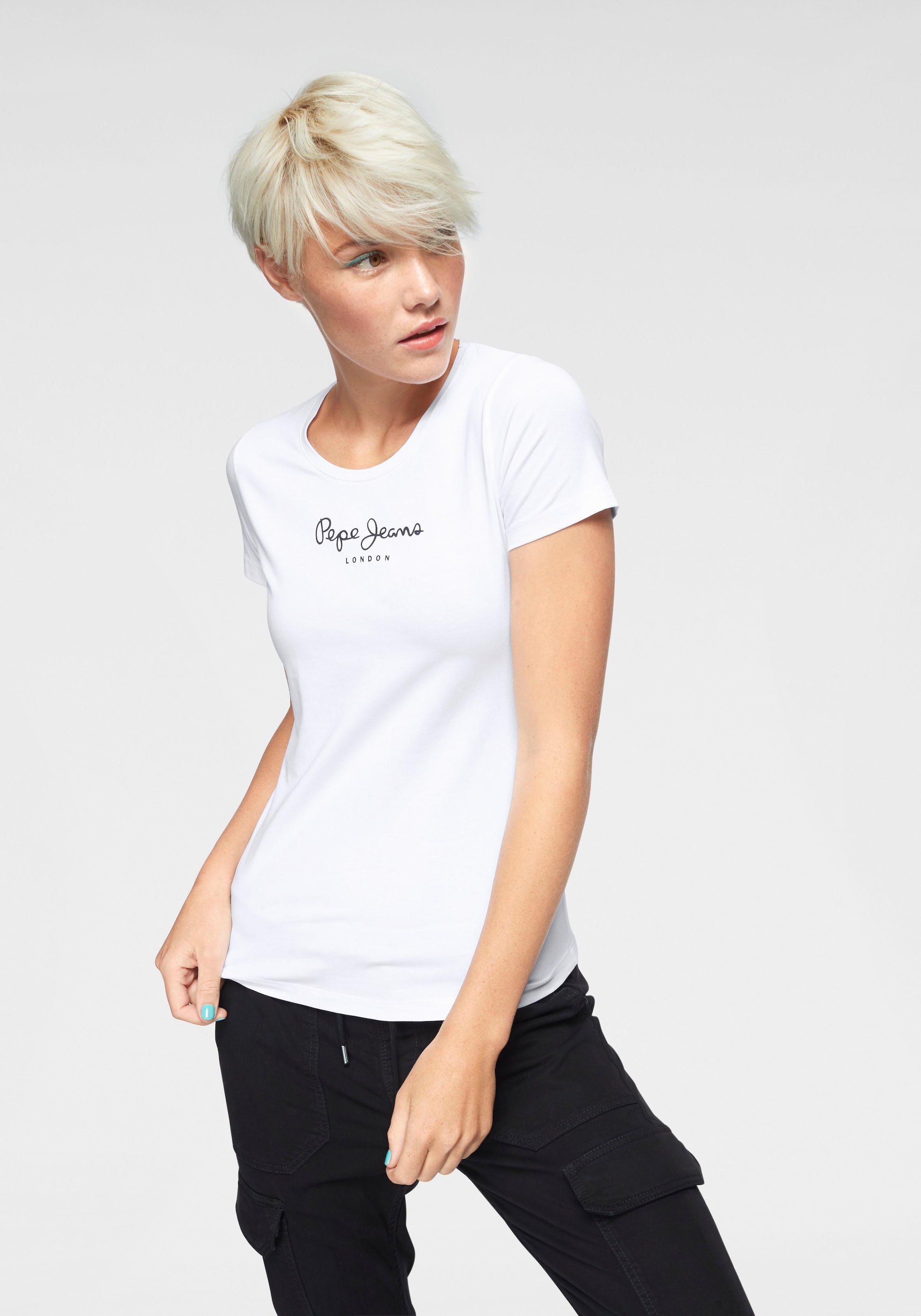 Pepe Jeans T-Shirt "NEW VIRGINIA", mit Logo-Print günstig online kaufen