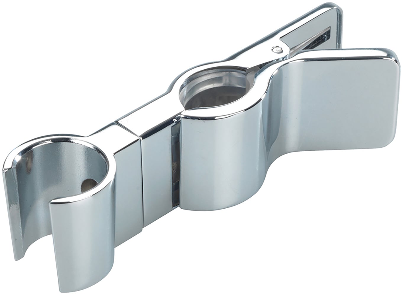 WENKO Brausehalter "Duschkopfhalter Metall Chrom", Universal-Handbrausehalterung zum Klemmen, für Stangen mit Ø 19-25 mm