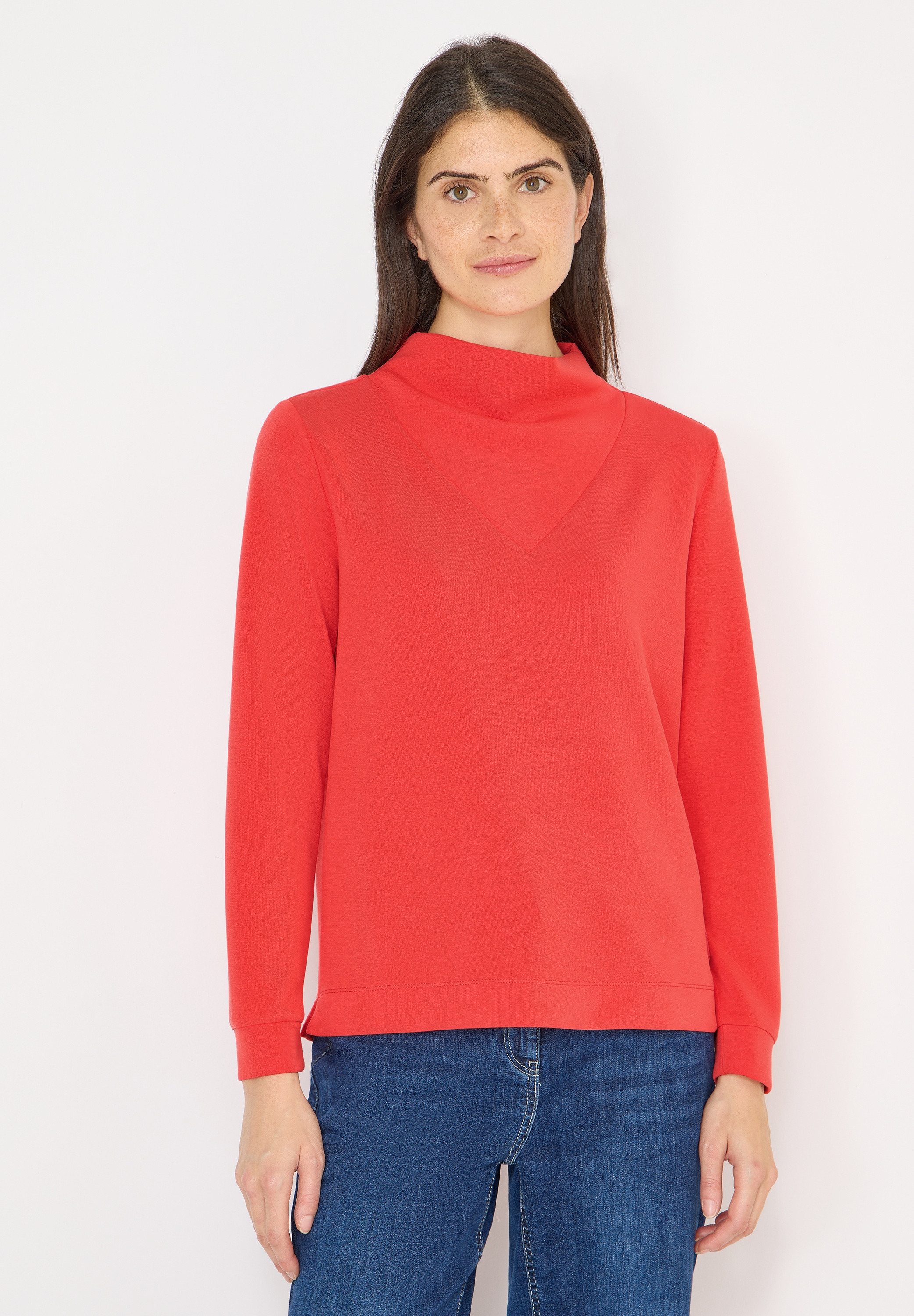 Cecil Langarmshirt mit großem Kragen günstig online kaufen