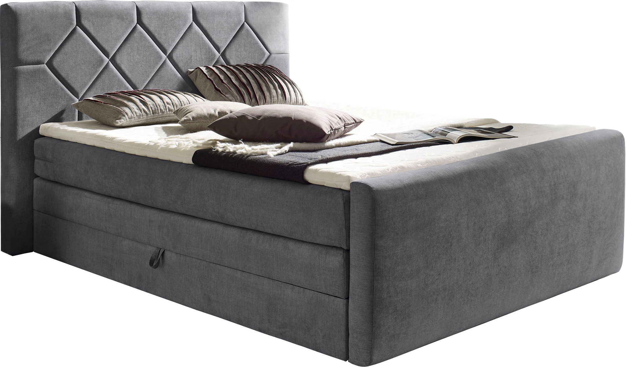Home affaire Boxspringbett "Atlanta" inklusive Topper und Bettkasten