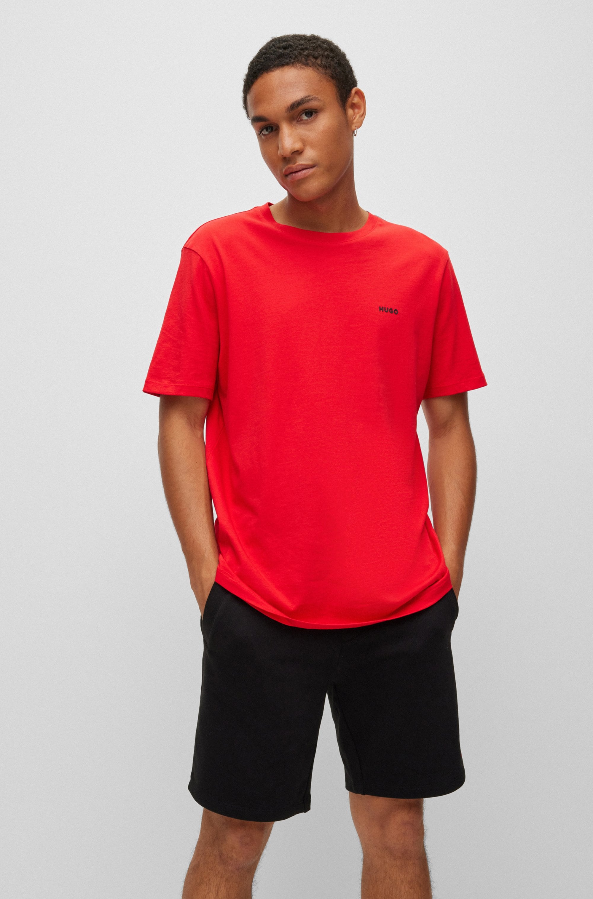 HUGO T-Shirt "Dero" Rundhalsausschnitt, Regular Fit, Basic Must Have günstig online kaufen